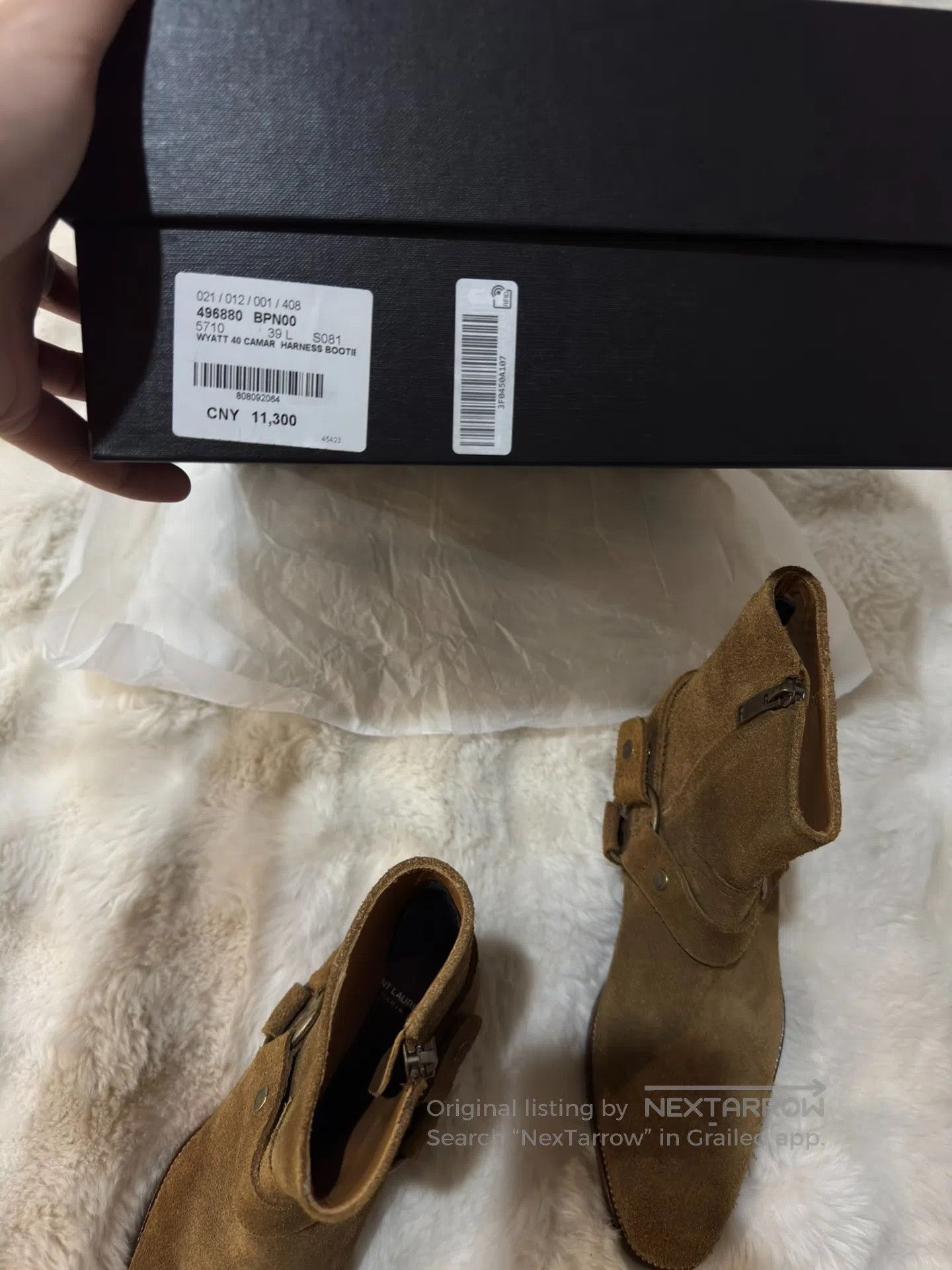 Saint Laurent Paris Saint Laurent Paris Suede Ankle Chelsea Boots| Size US 6 / EU 39 - 9 Thumbnail