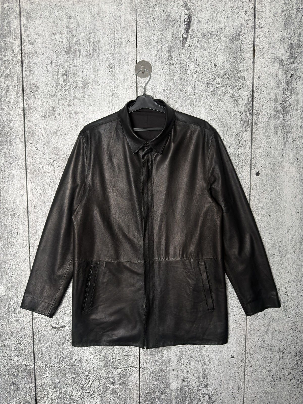 Ermenegildo Zegna Ermenegildo Zegna Mens Reversible Leather Zip-Up Coat Jacket Size US L / EU 52-54 / 3 - 2 Thumbnail