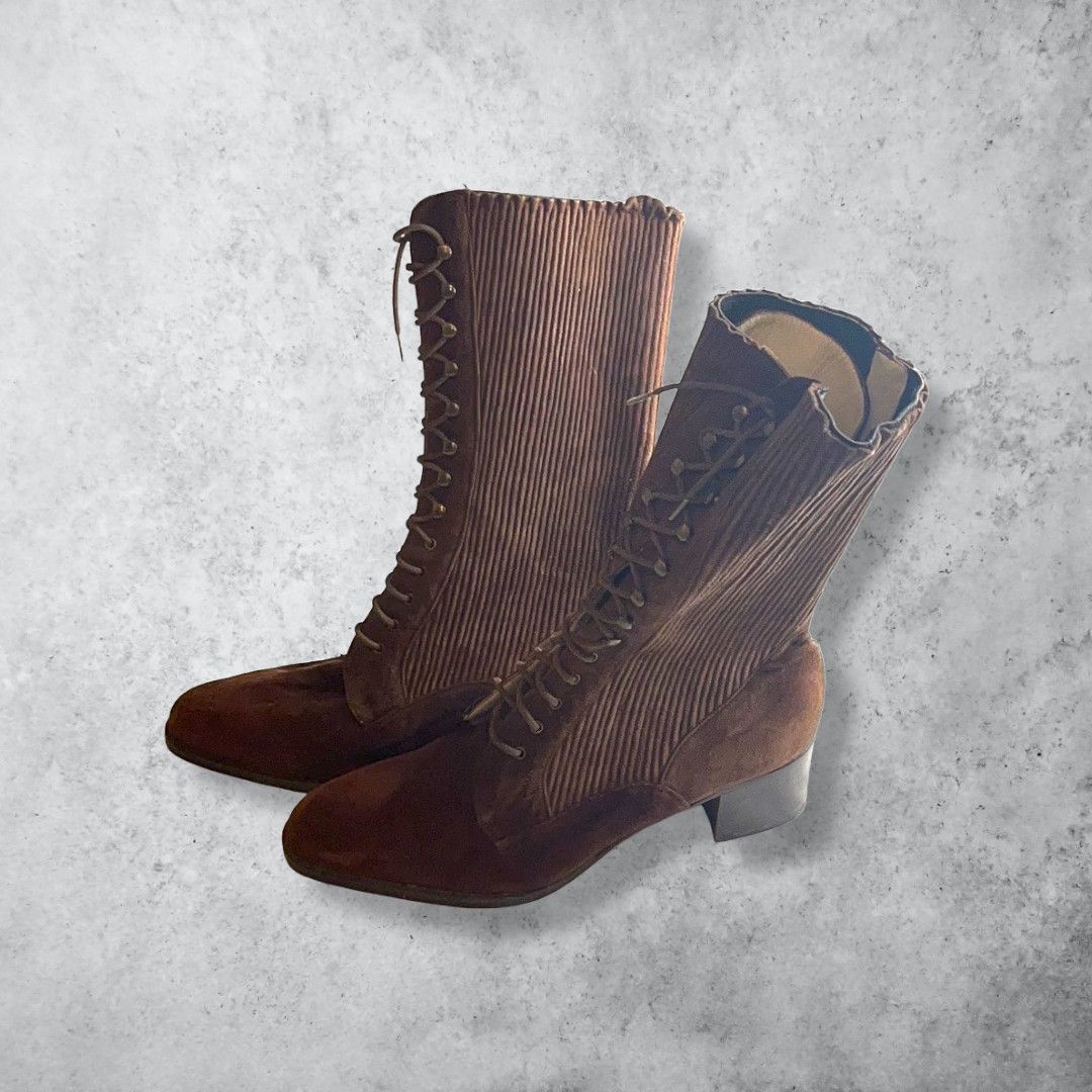 Other FRANCESCO RUGGERI Suede Brown Boots - Size 37 Size US 7 / IT 37 - 2 Thumbnail