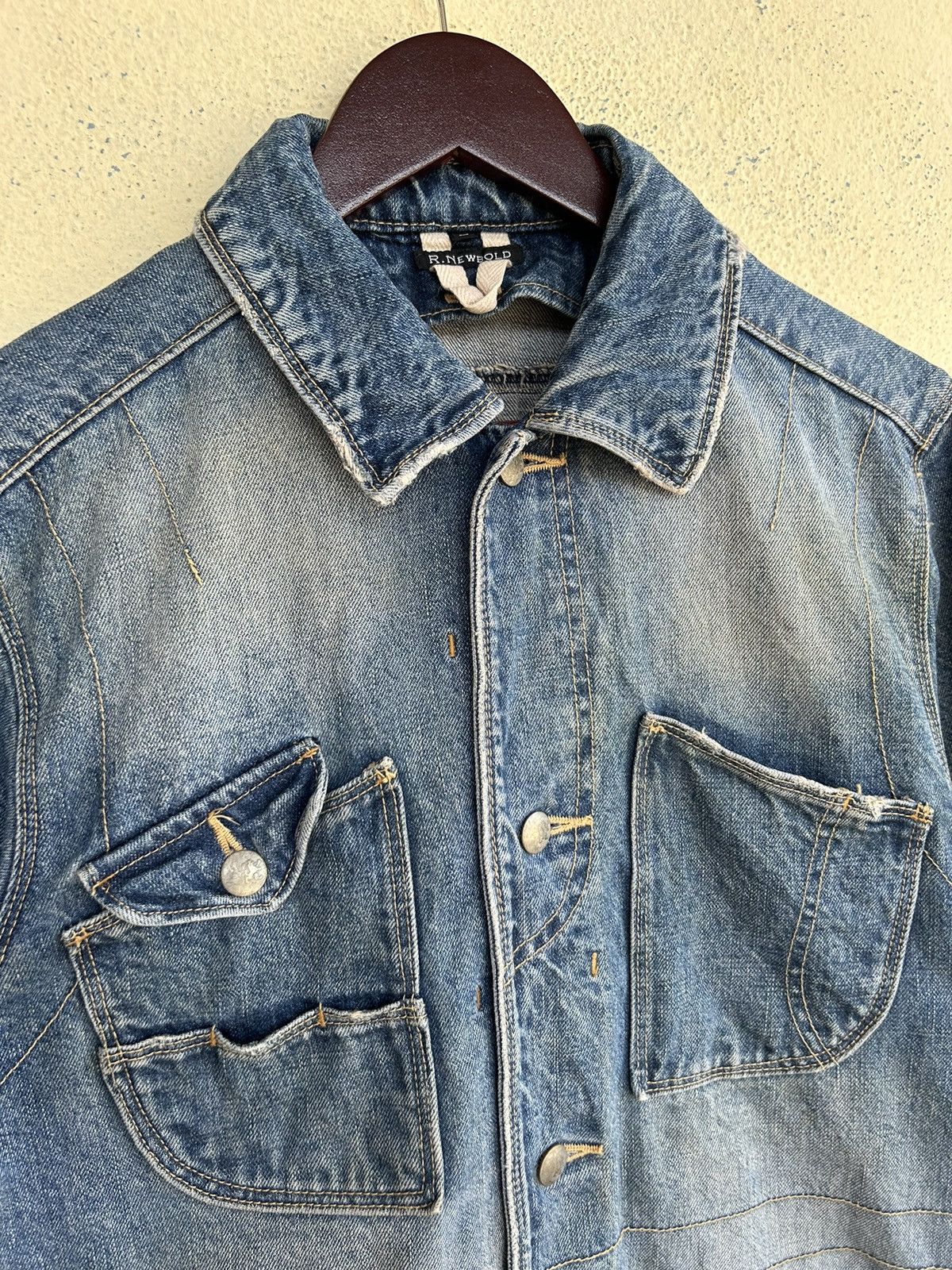 Paul Smith × R.Newbold R Newbold Multi Pocket Trucker Denim Jacket Size US M / EU 48-50 / 2 - 3 Thumbnail