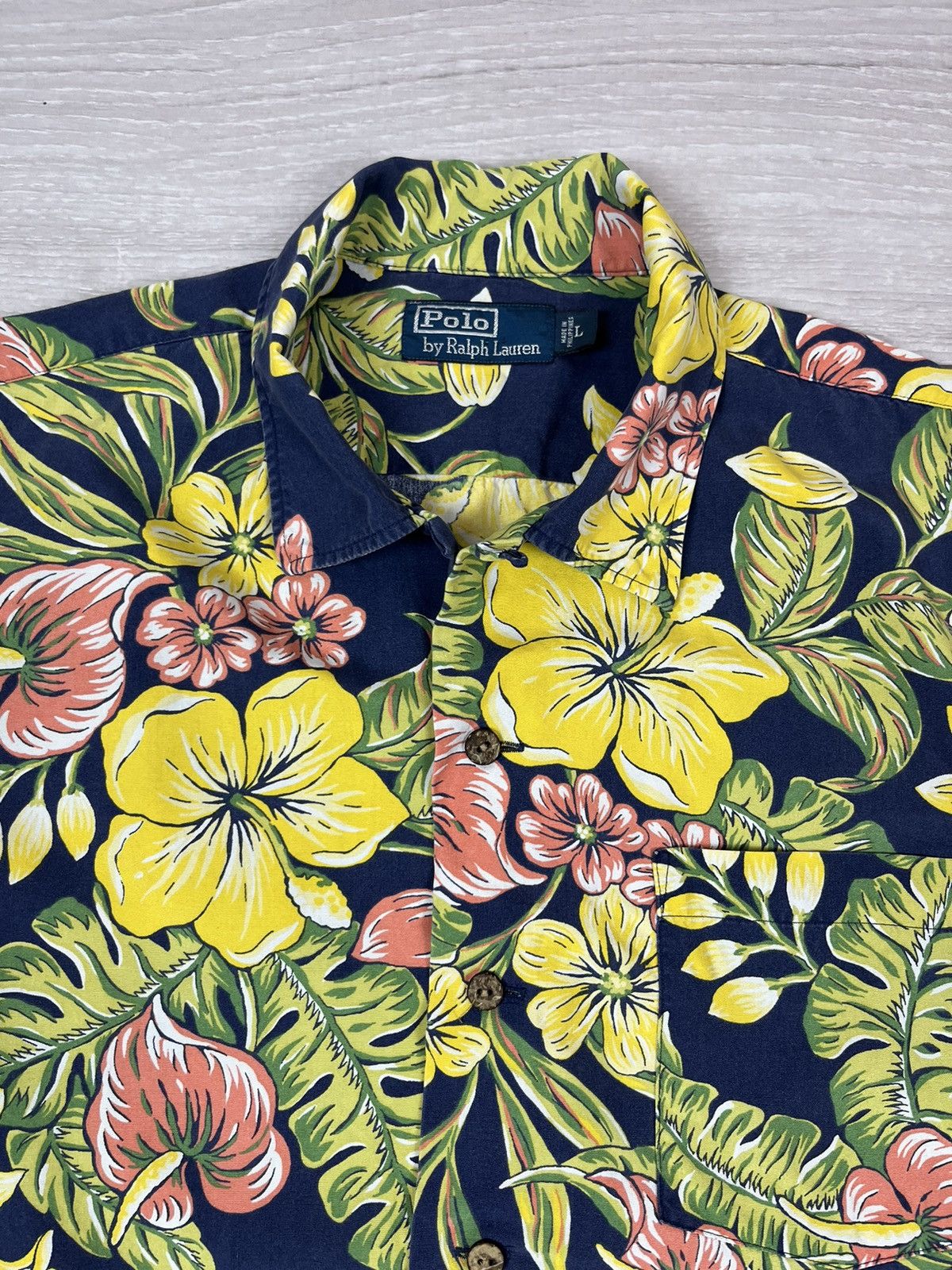 Polo Ralph Lauren Polo Ralph Lauren Vintage Hawaiian Floral Print Button Shirt Size US L / EU 52-54 / 3 - 5 Thumbnail