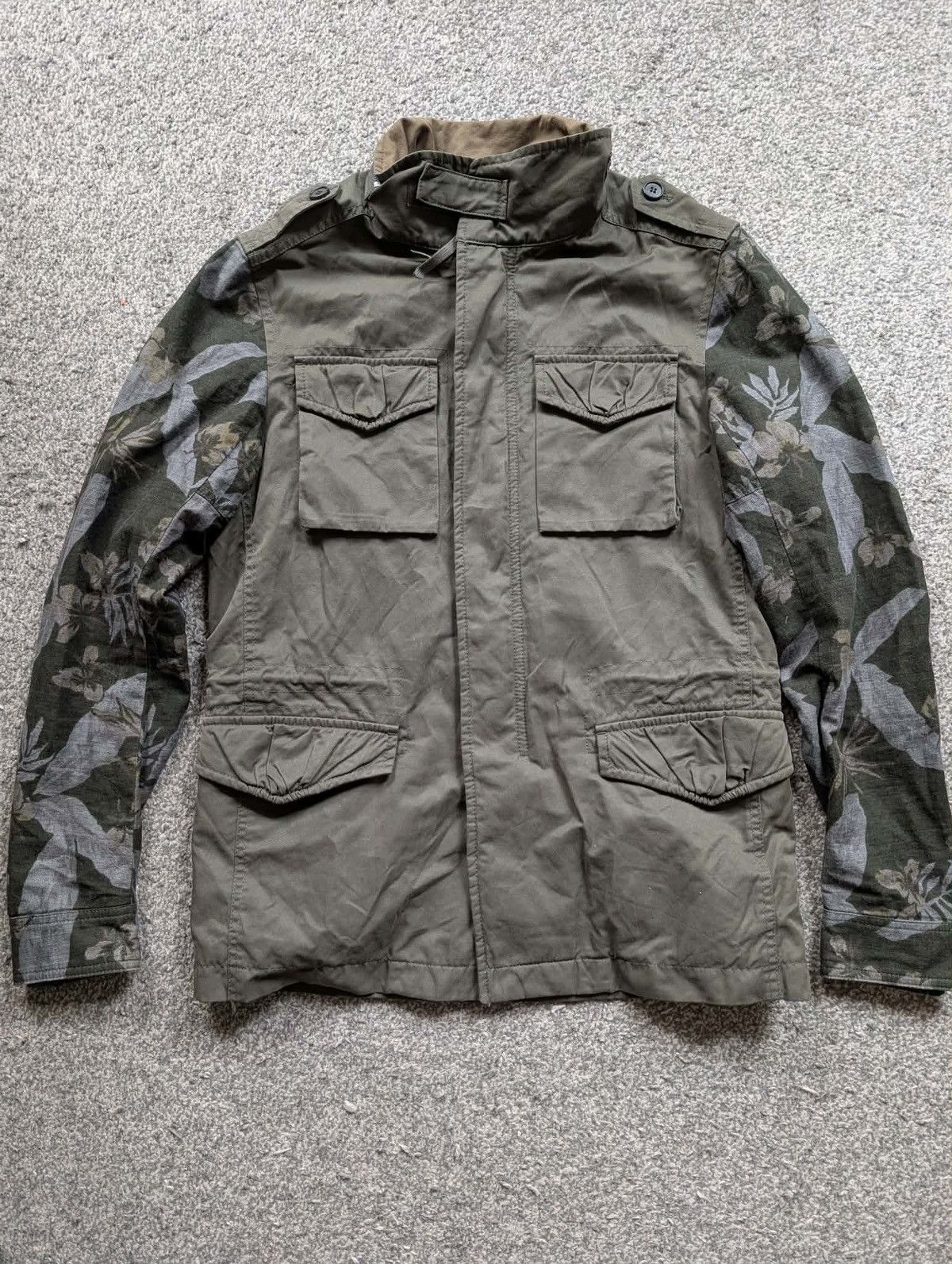 Allsaints AllSaints Utility Field Jacket – Olive / Camo Sleeves Size US XS / EU 42 / 0 - 1 Thumbnail