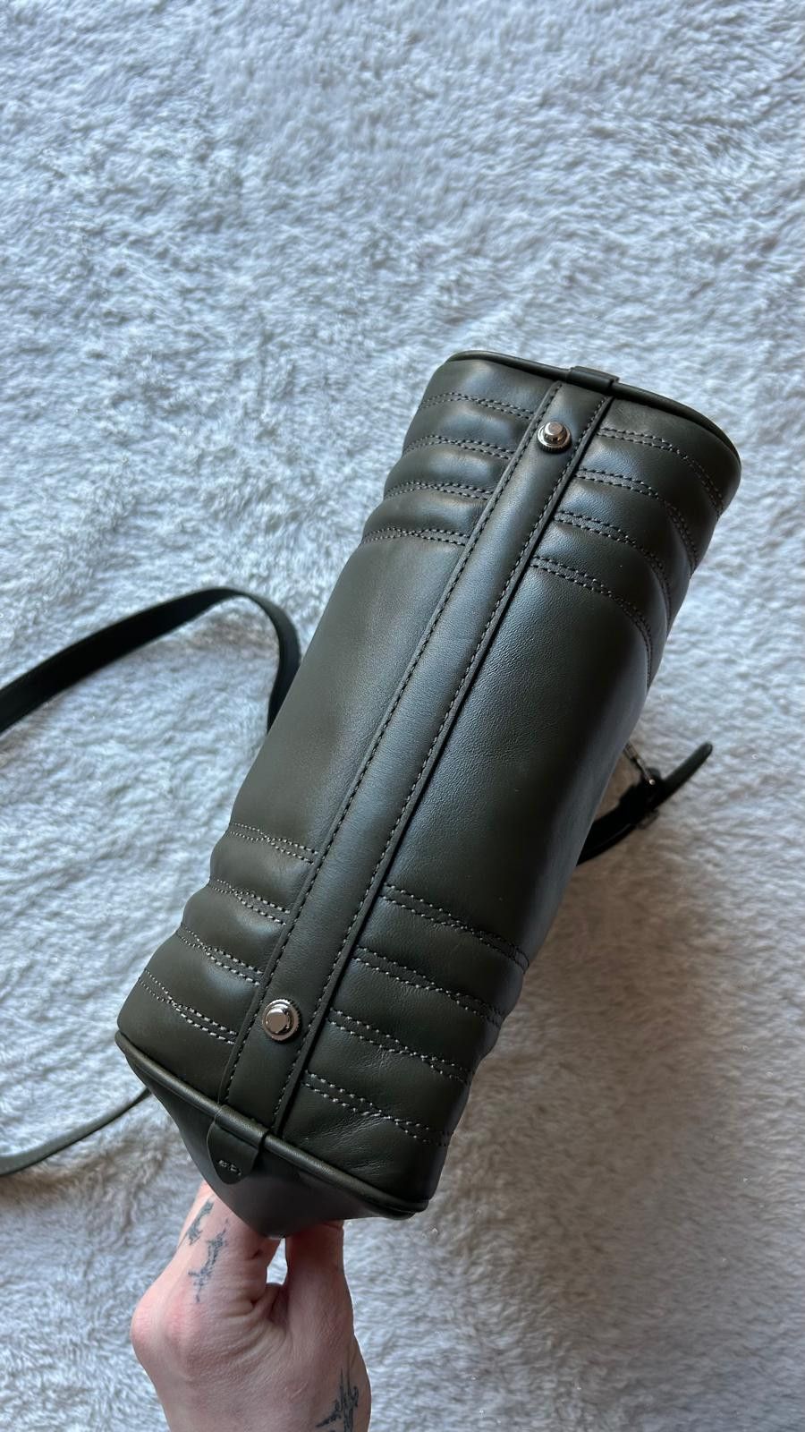 3.1 Phillip Lim 3.1 Phillip Lim Small Ryder Satchel Dark Olive Size ONE SIZE - 6 Thumbnail