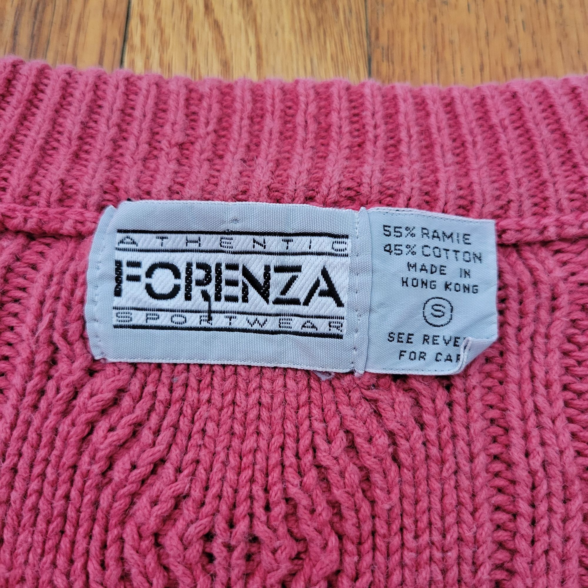 Other Vintage Forenza Pink Cable Knit Sweater Vest S Sleeveless Sc Size S / US 4 / IT 40 - 2 Thumbnail