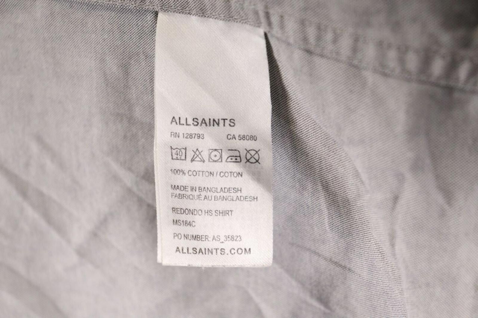 Allsaints AllSaints Gray Short Sleeve Button Down Shirt Size S Size US S / EU 44-46 / 1 - 11 Thumbnail