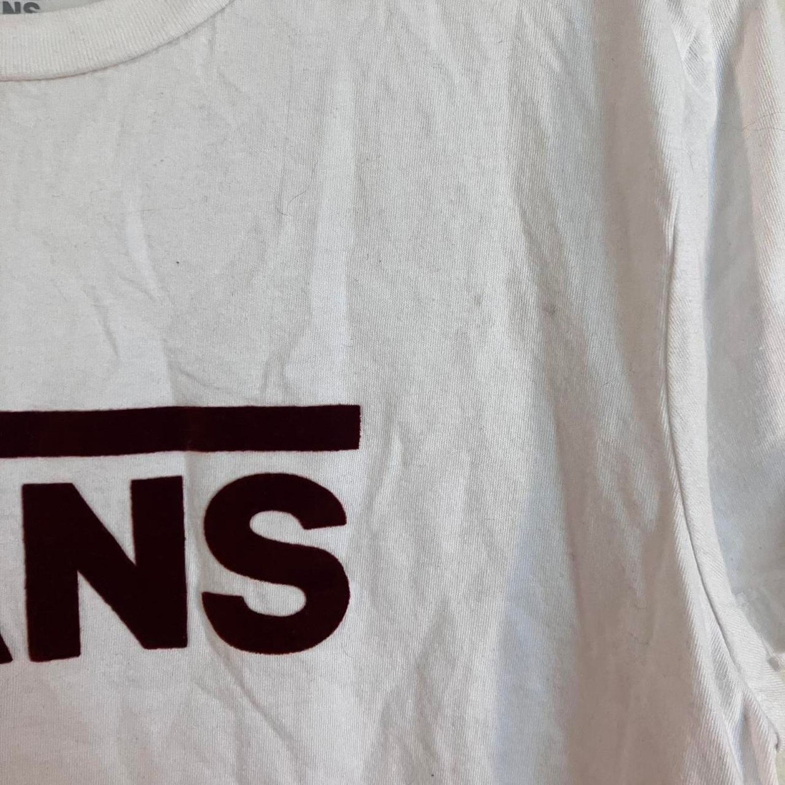 Vans Vans White Graphic Tee w Felted Logo Skater T-shirt Size XL / US 12-14 / IT 48-50 - 2 Thumbnail