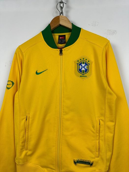 Nike 00s Vintage Nike Team Brazil Zip Up Soccer Track Top Jacket