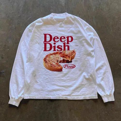 Japanese Brand × Vintage Pizza pattern street fashion retro cotton t-shirt Size US L / EU 52-54 / 3 - 3 Thumbnail