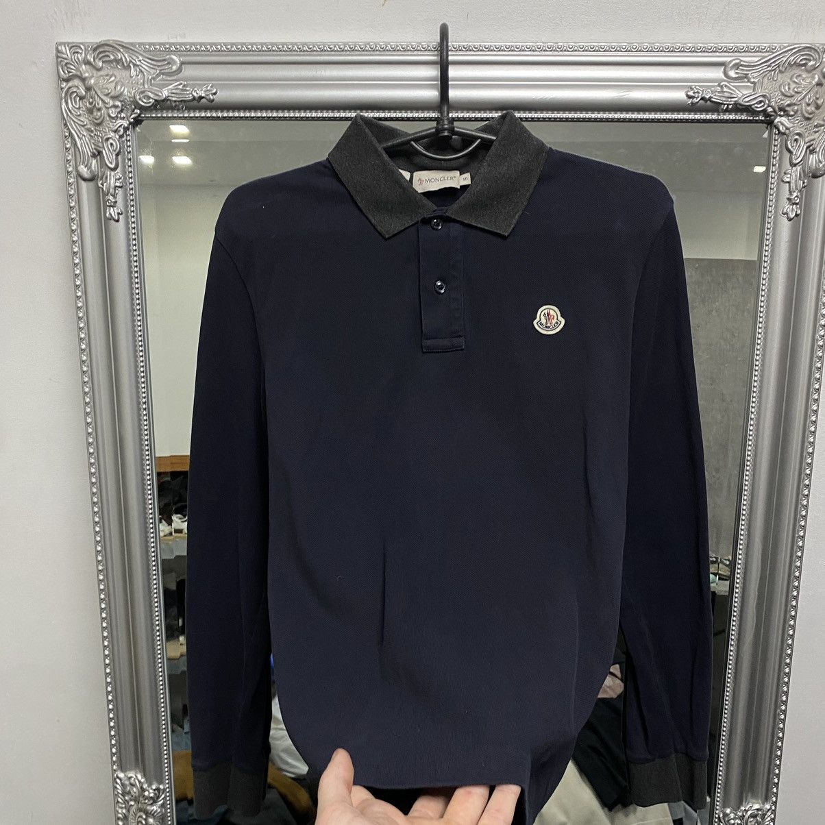 Moncler Moncler Long Sleeve Polo Shirt Size US S / EU 44-46 / 1 - 3 Thumbnail