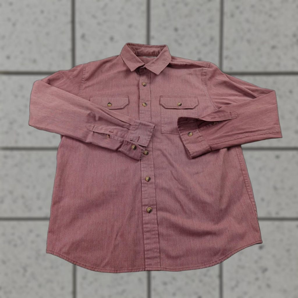 Wrangler Wrangler Shirt Mens M Red Denim Chambray Button Up Stretch Western Work Cowboy Shirt Mens M Red Denim Chambray Button Up Stretch Western Work Cowboy Size US M / EU 48-50 / 2 - 1 Thumbnail