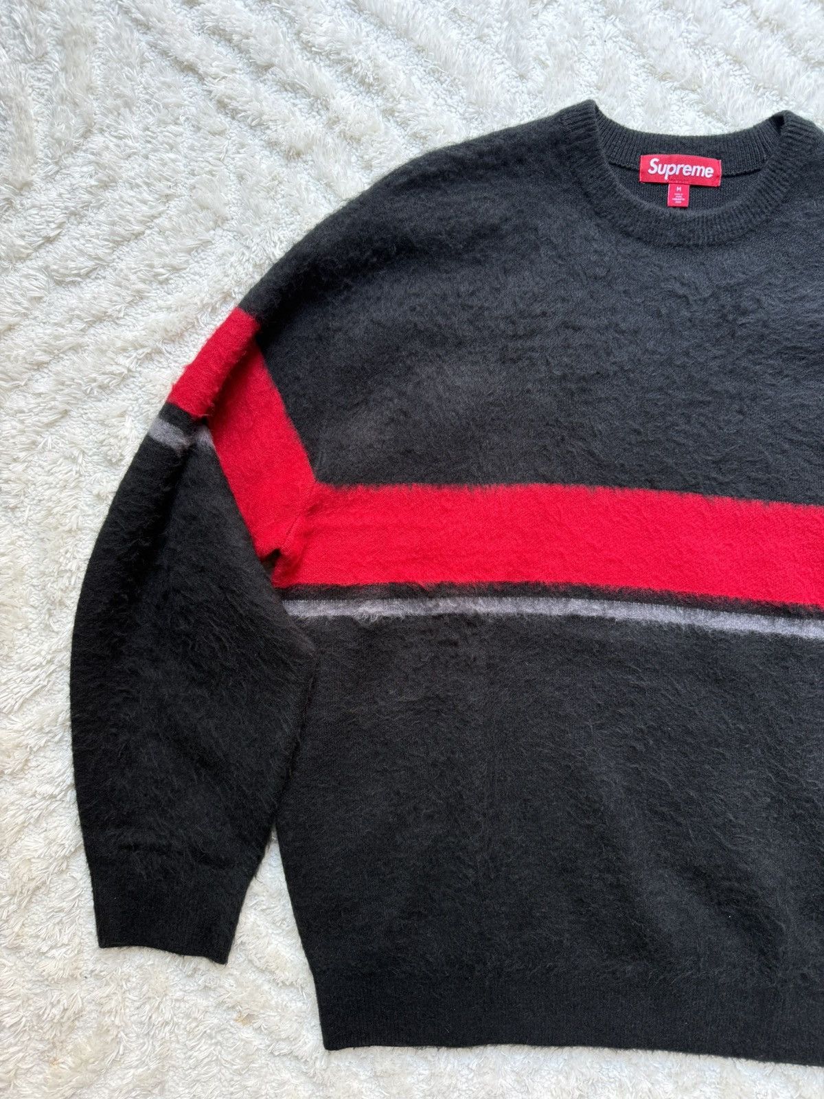 Supreme Supreme brushed stripe sweater Size US M / EU 48-50 / 2 - 4 Thumbnail