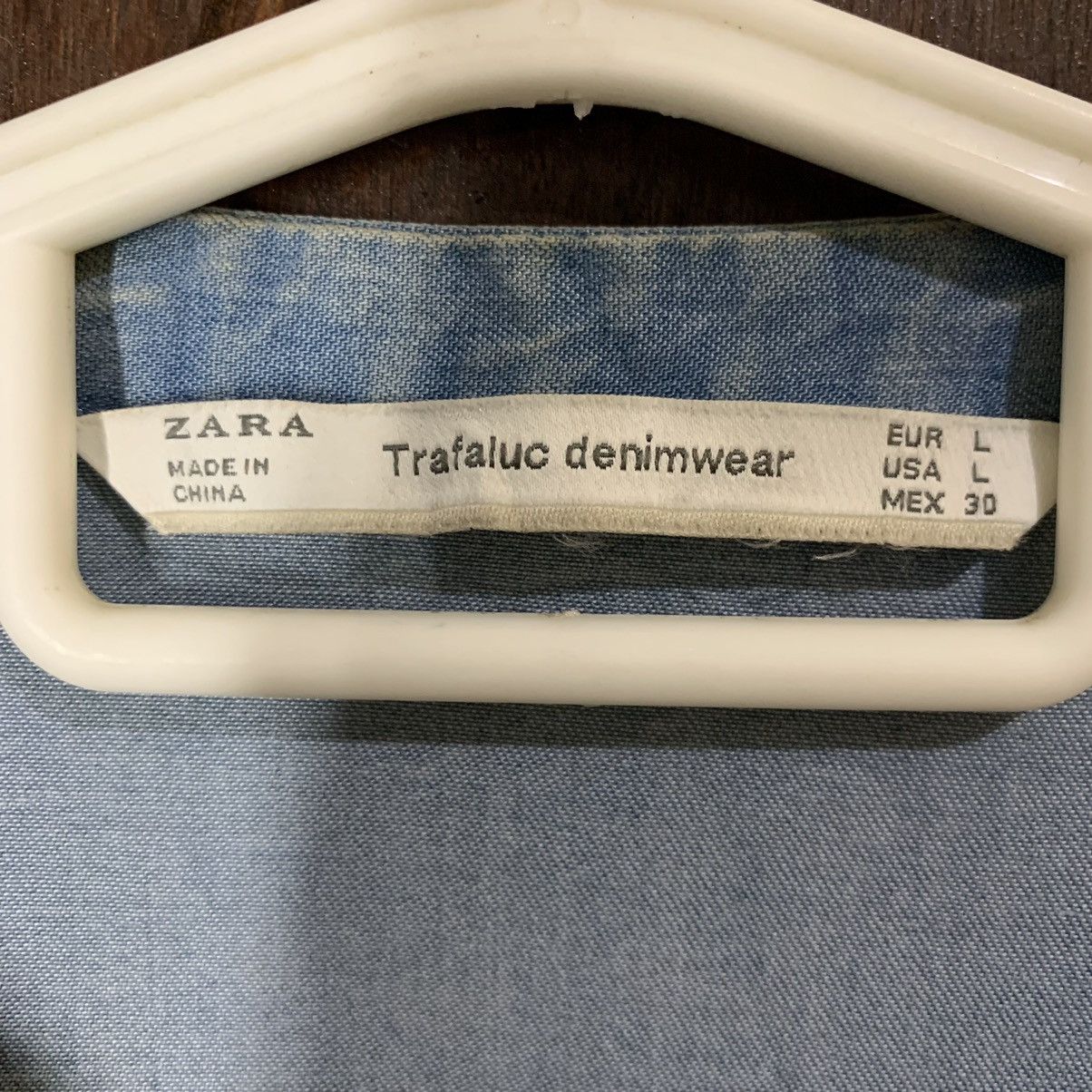 Zara Zara Full Zip Denim Jacket Size L / US 10 / IT 46 - 3 Thumbnail