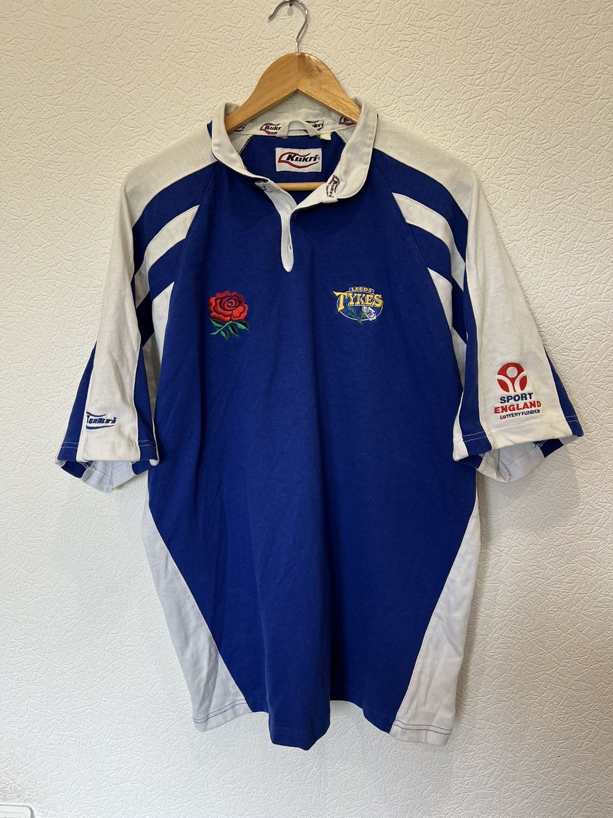 Vintage Vintage 90’s Kukri Leeds Tykes Jersey Shirt Rugby Size US XL / EU 56 / 4 - 1 Thumbnail