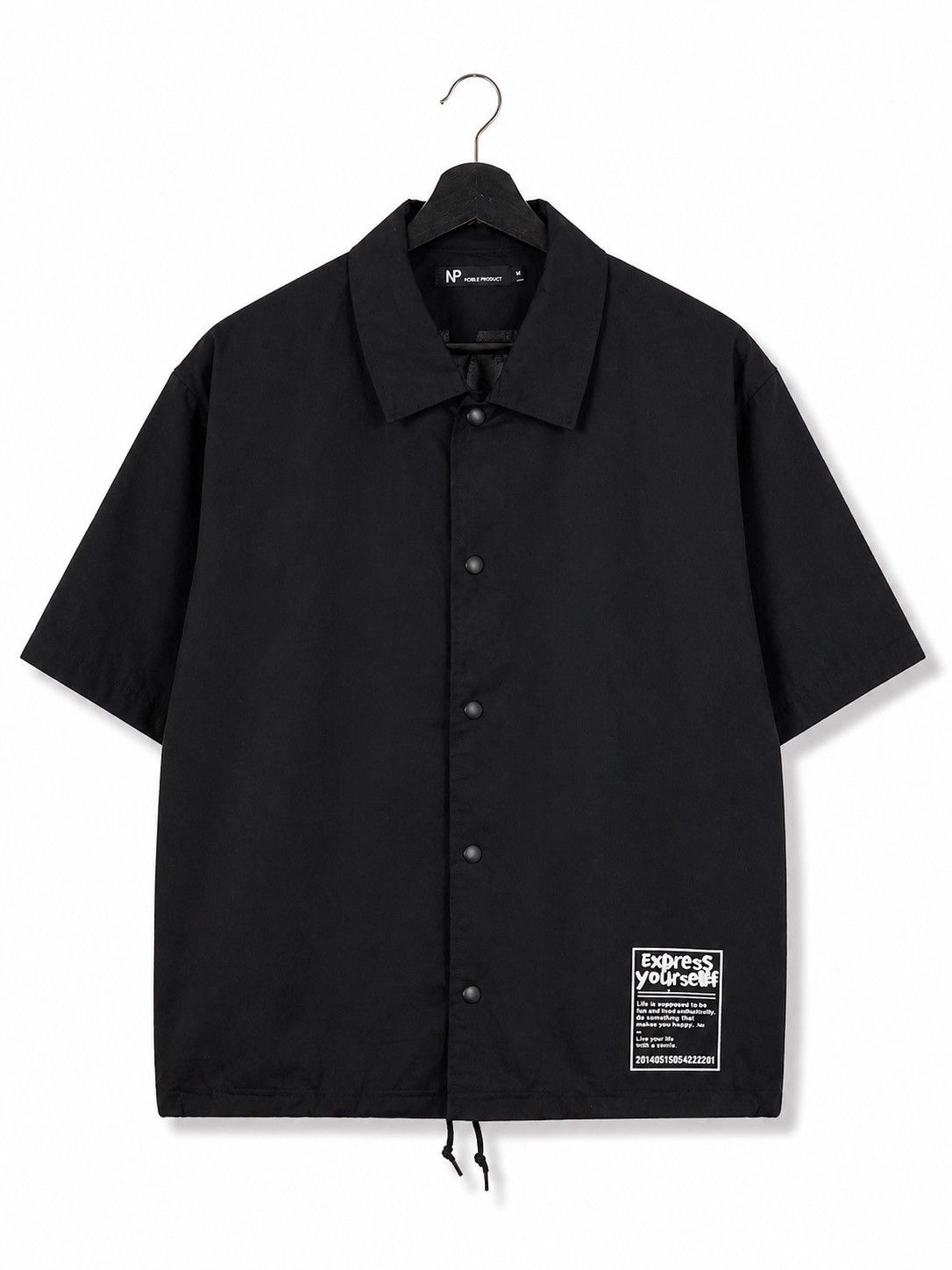 Japanese Brand NP Noble Product Black Short Sleeve Big Back Print Graphic Size US M / EU 48-50 / 2 - 2 Thumbnail