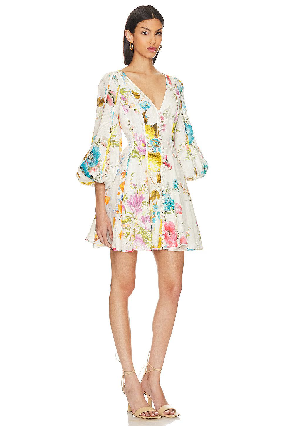 Zimmermann Halcyon Panelled Mini Dress Size S / US 4 / IT 40 - 2 Thumbnail
