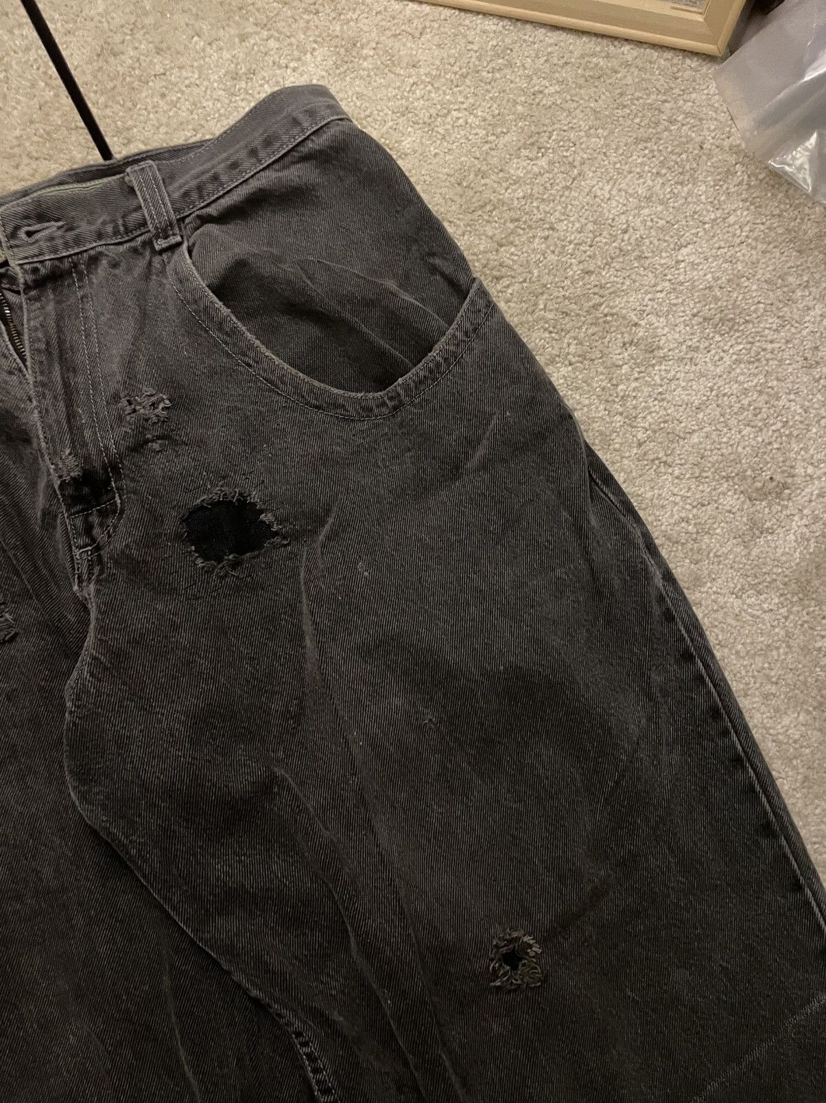 JNCO JNCO Low Down Black Jeans Size US 32 / EU 48 - 5 Thumbnail
