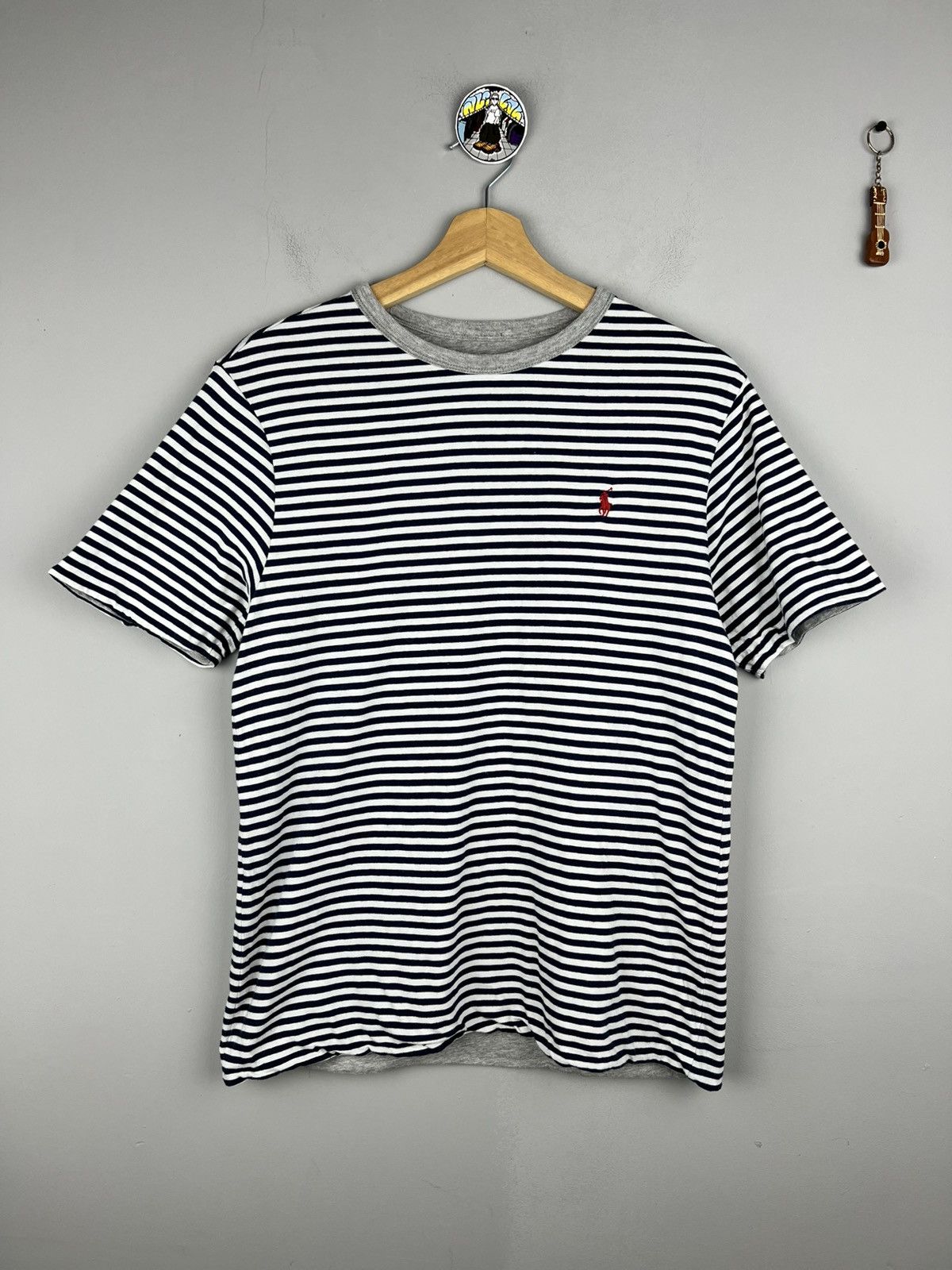 Polo Ralph Lauren Rare Polo Ralph Lauren Reversible T shirt Striped/ grey Size US S / EU 44-46 / 1 - 3 Thumbnail