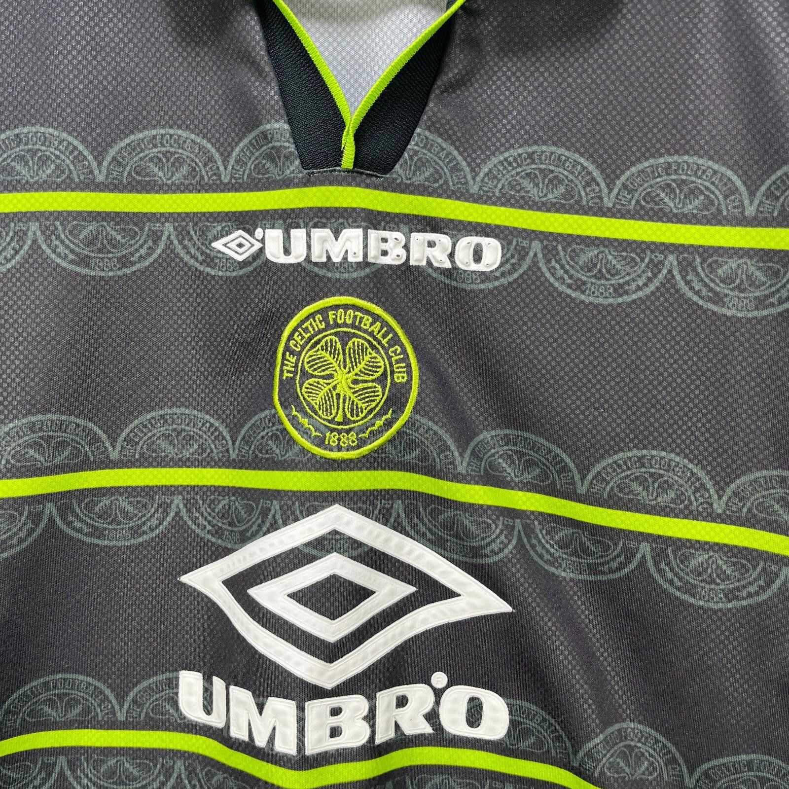 Umbro Vintage Umbro Celtic Football Away Shirt 1998 1999 Mens L Size ONE SIZE - 3 Thumbnail