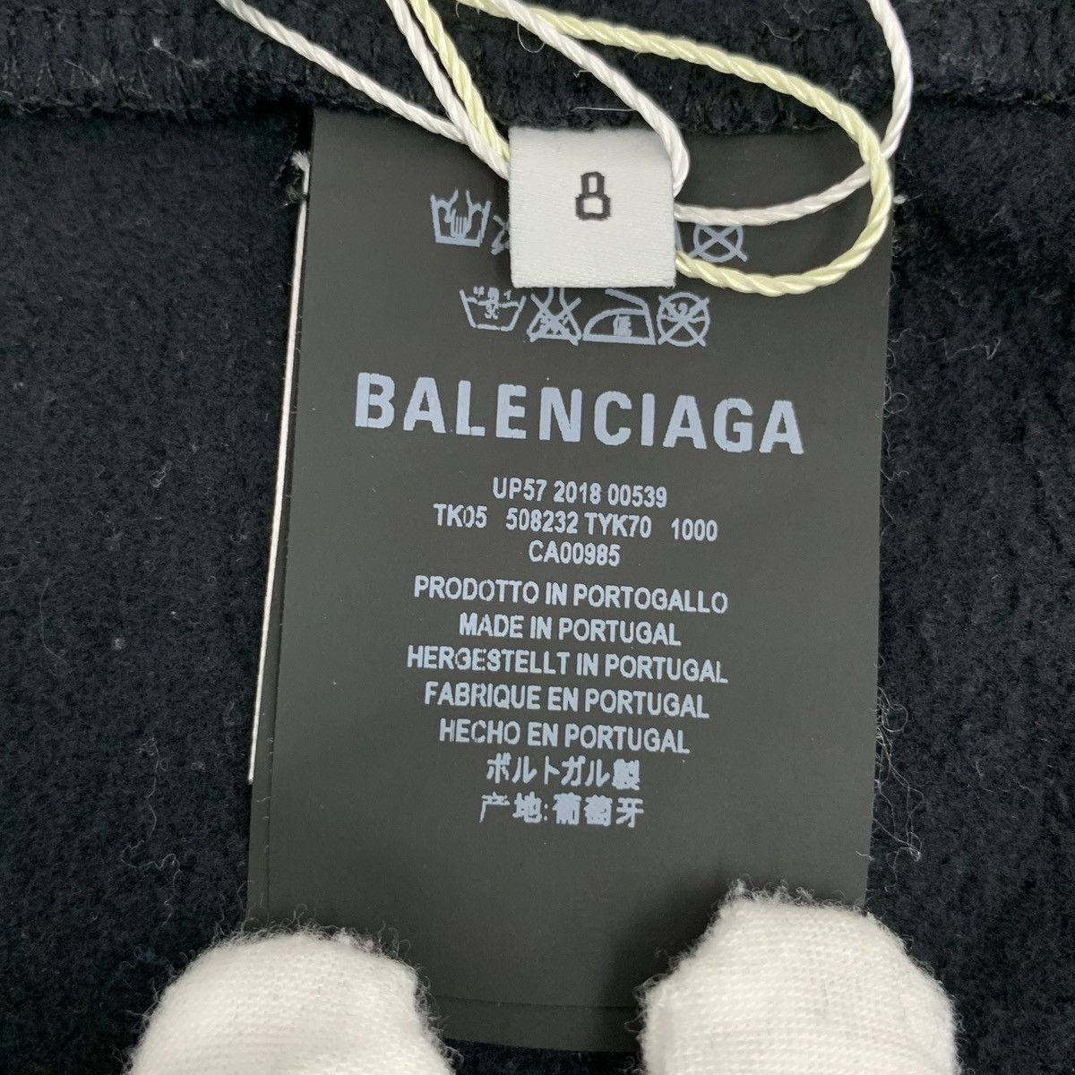 Balenciaga Balenciaga Black Letter Printed Casual Sweatpants K26WX Size 27" / US 4 / IT 40 - 6 Thumbnail