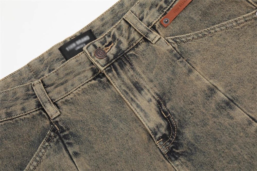 Japanese Brand × Jean Distressed washed punk patchwork cargo jeans Size US 32 / EU 48 - 5 Thumbnail