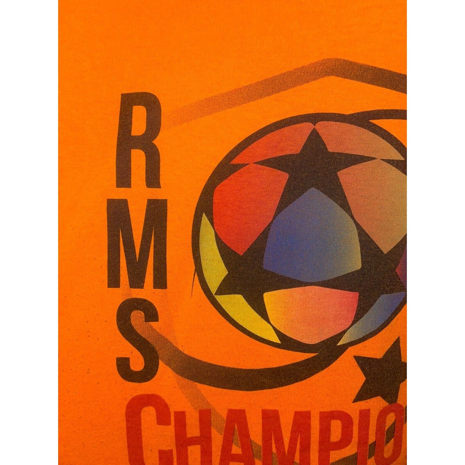 Gildan RMC Soccer Champions Shirt Orange XL Champions League Tee Size US XL / EU 56 / 4 - 2 Thumbnail