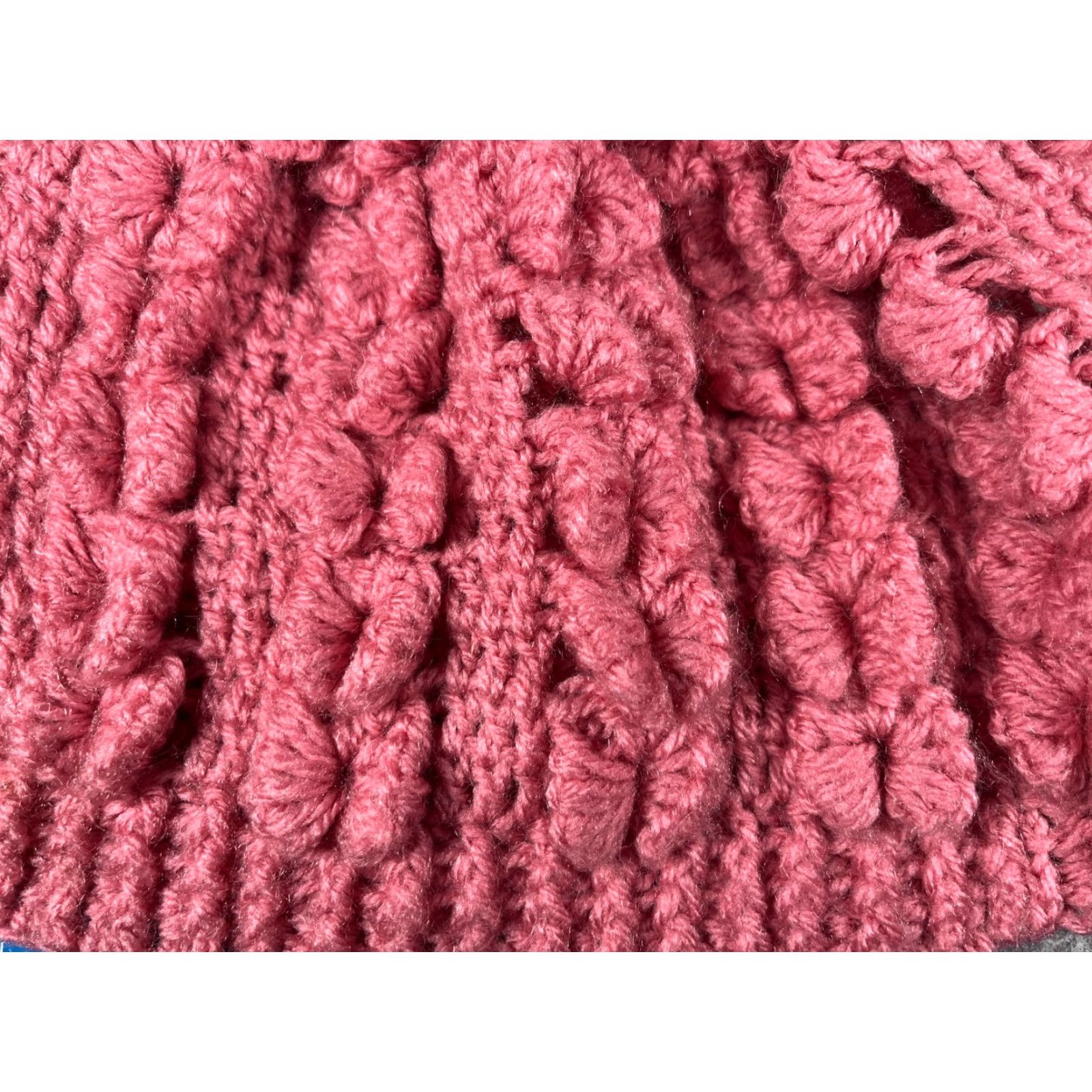 Pinko Beanie Toque Women One Size Pink Crochet Knit 100% Acrylic Ski Pom Hat/Cap Womens Beanie Pink Crochet Knit 100% Acrylic Winter Outdoor Ski - One Size Size ONE SIZE - 2 Thumbnail