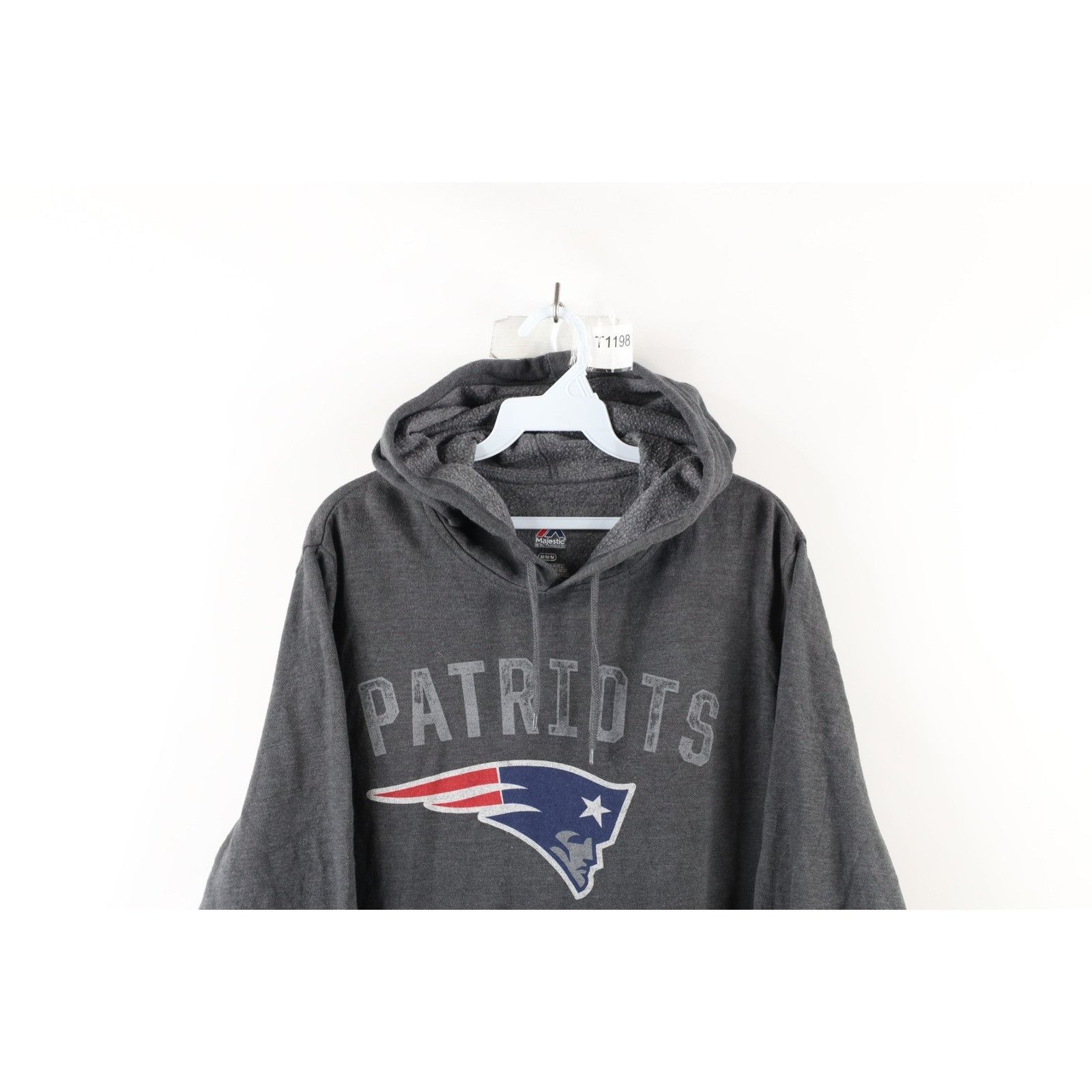 Majestic Majestic Spell Out New England Patriots Football Hoodie Size US M / EU 48-50 / 2 - 2 Thumbnail