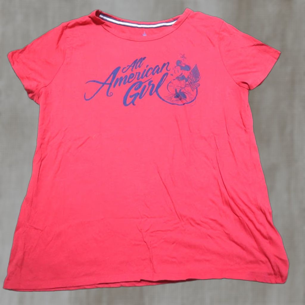 Disney Disney Parks T-Shirt Minnie Red All American Girl Short Sleeve Women's 2XL XXL Shirt Size XXL / US 16-18 / IT 52-54 - 1 Thumbnail