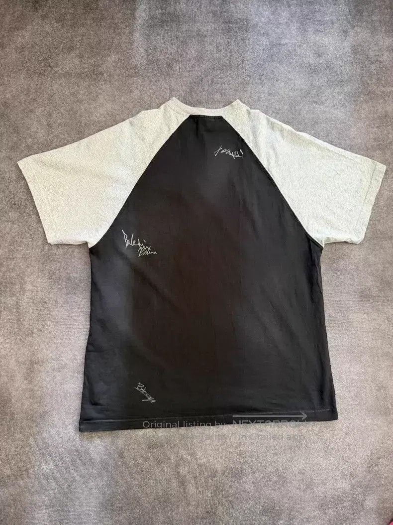 Balenciaga Balenciaga Raglan Sleeve Color Block Signature Print Short Size US XS / EU 42 / 0 - 2 Thumbnail