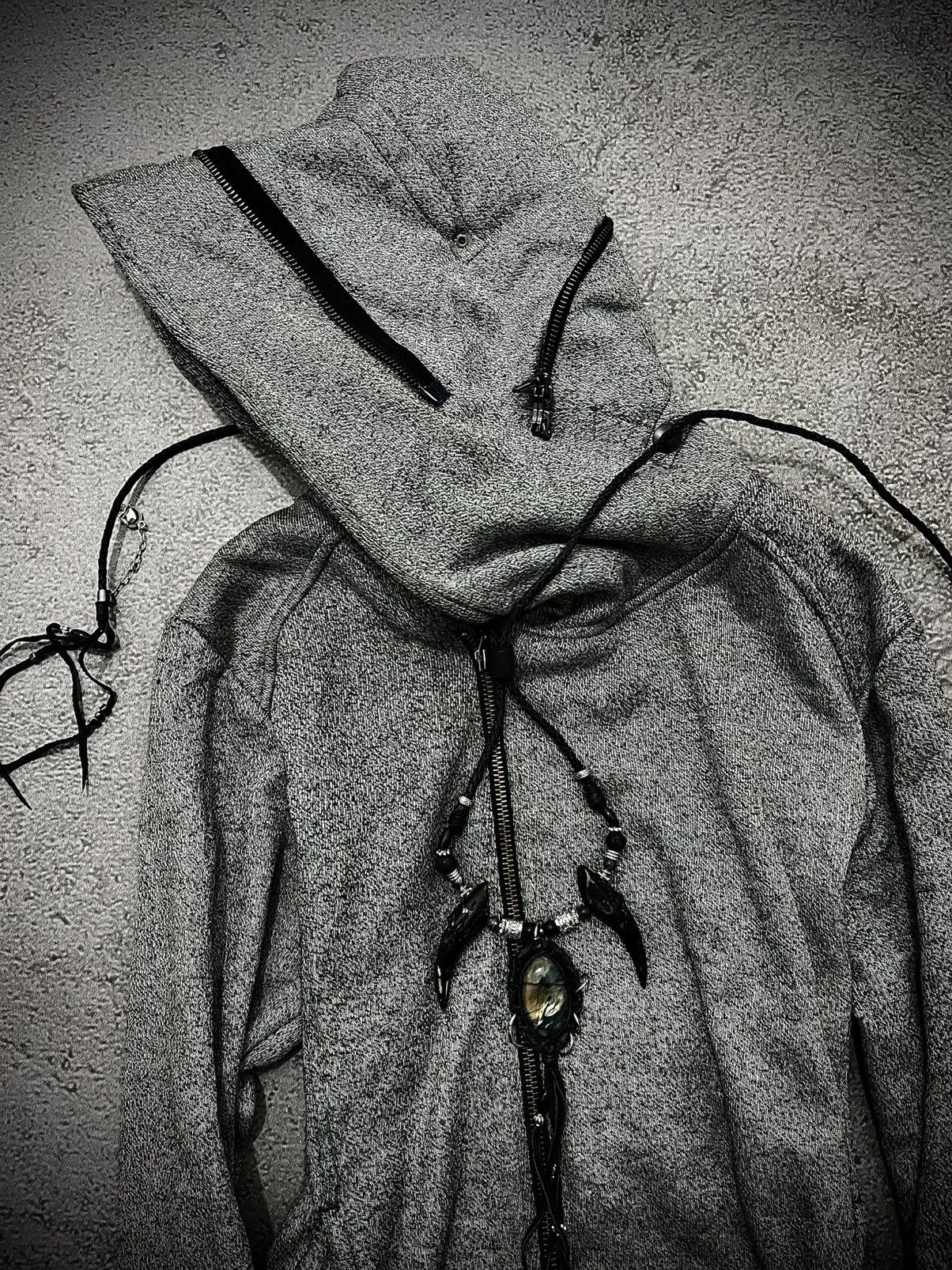GOSTAR DE FUGA 2000s Fuga Asymmetric Destroy Bono Hood Jakcet Size US M / EU 48-50 / 2 - 5 Thumbnail
