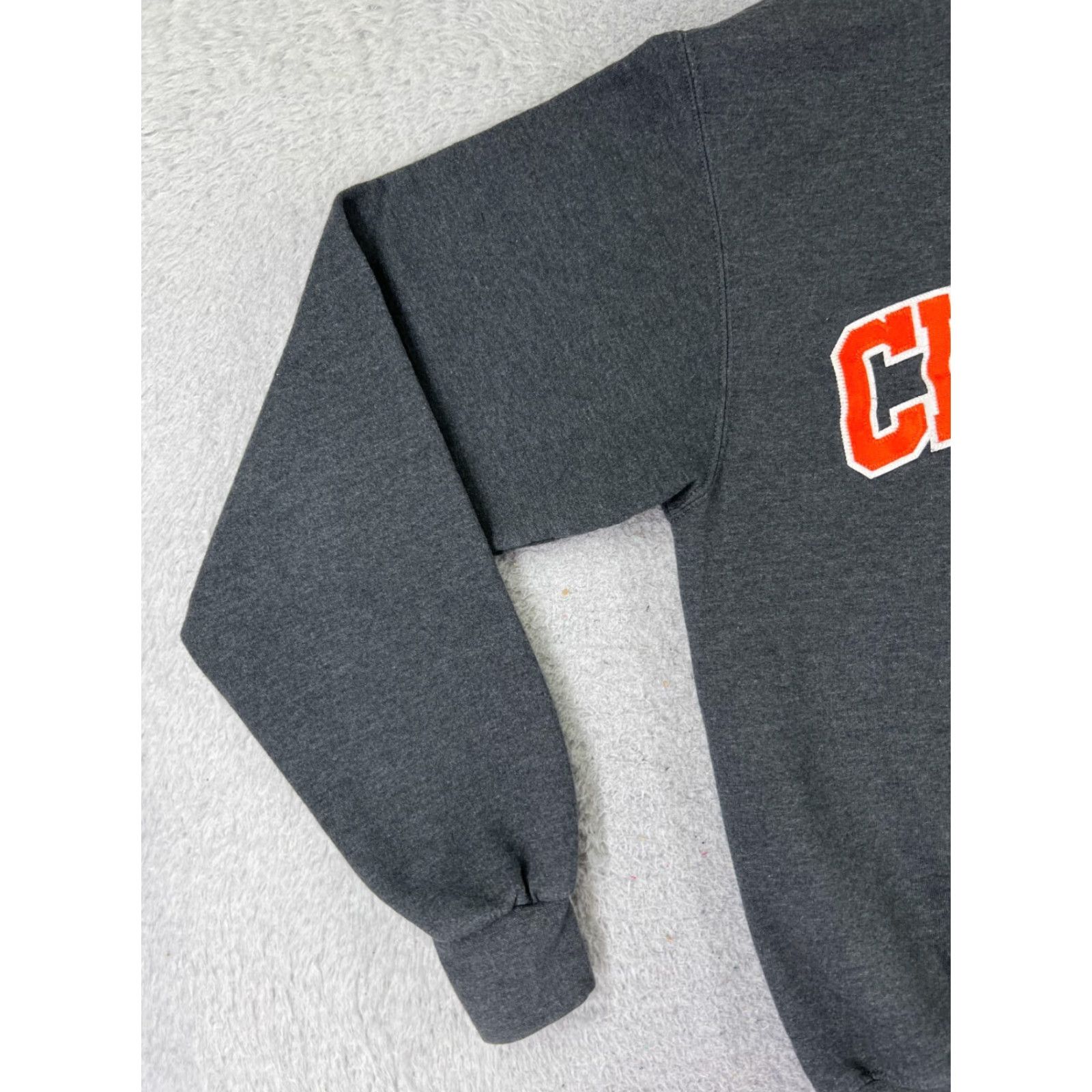 Champion Champion Crew Neck Sweatshirt – Gray, Adult Small, Long Sleeve, Pullover, Regular Fit, Jersey Cotton, Logo, Men Size US S / EU 44-46 / 1 - 3 Thumbnail