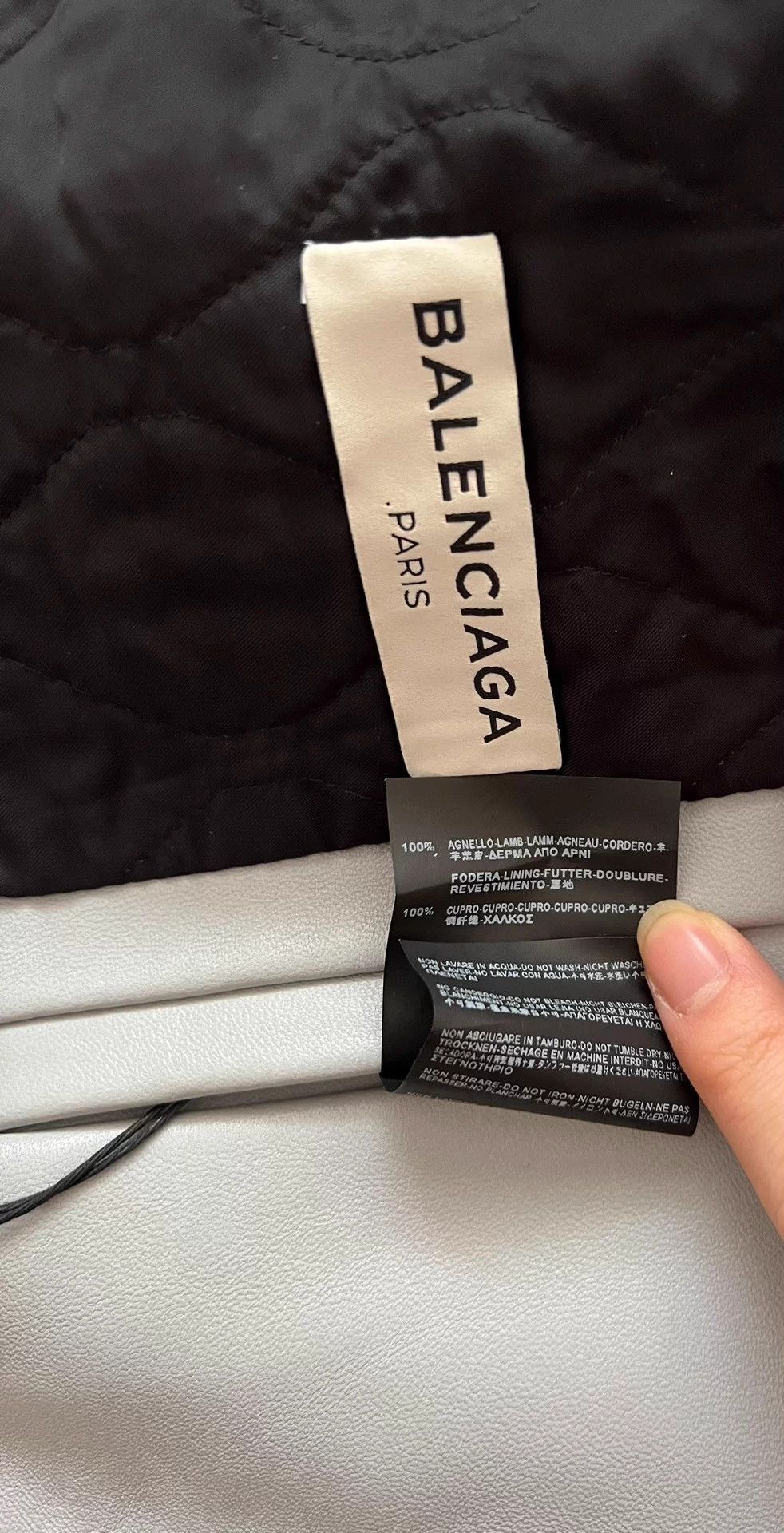 Balenciaga Balenciaga Show Piece Baby Blue Lambskin Moto Jacket 50 Size US M / EU 48-50 / 2 - 7 Thumbnail