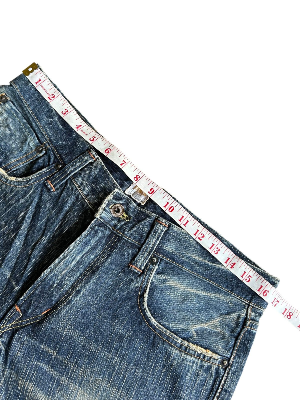 Kapital Flare Rusty Edwin Made Japan Faded Denim Jeans Size US 33 - 12 Thumbnail