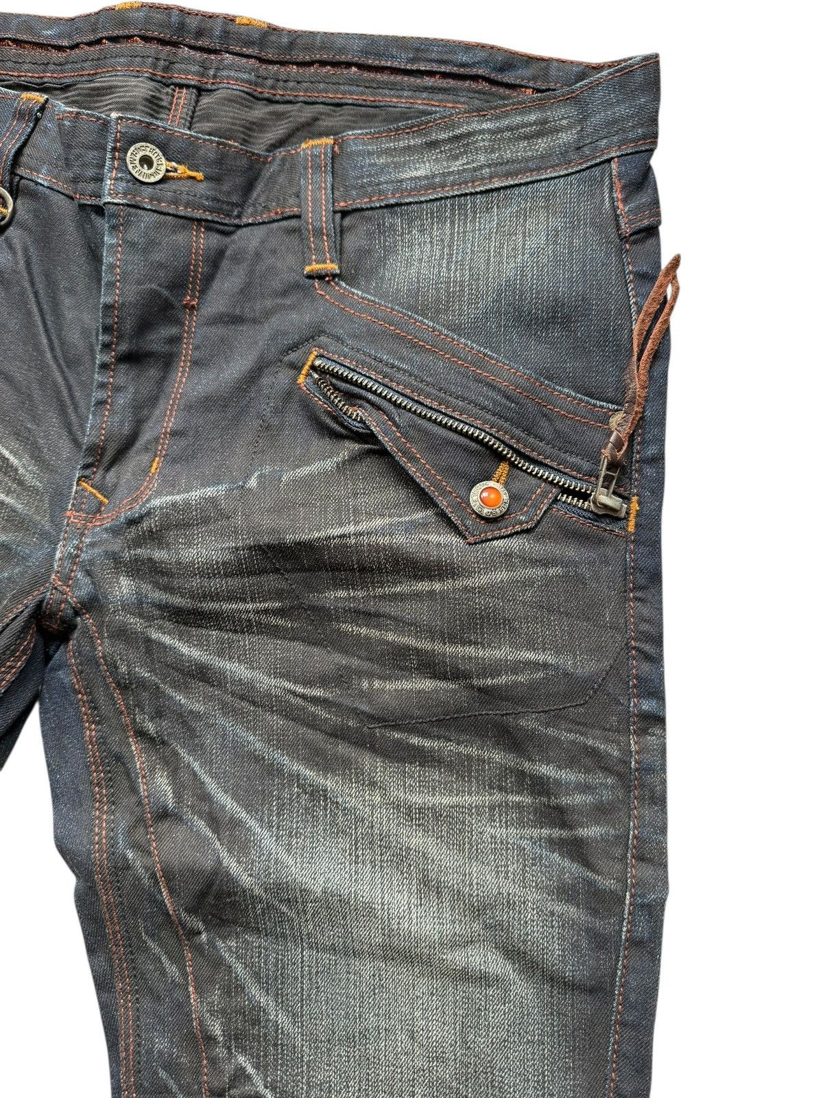 Nicole Club Flared Jeans Sick Nicole Club Claumark Distressed Denim. Size US 35 - 15 Thumbnail