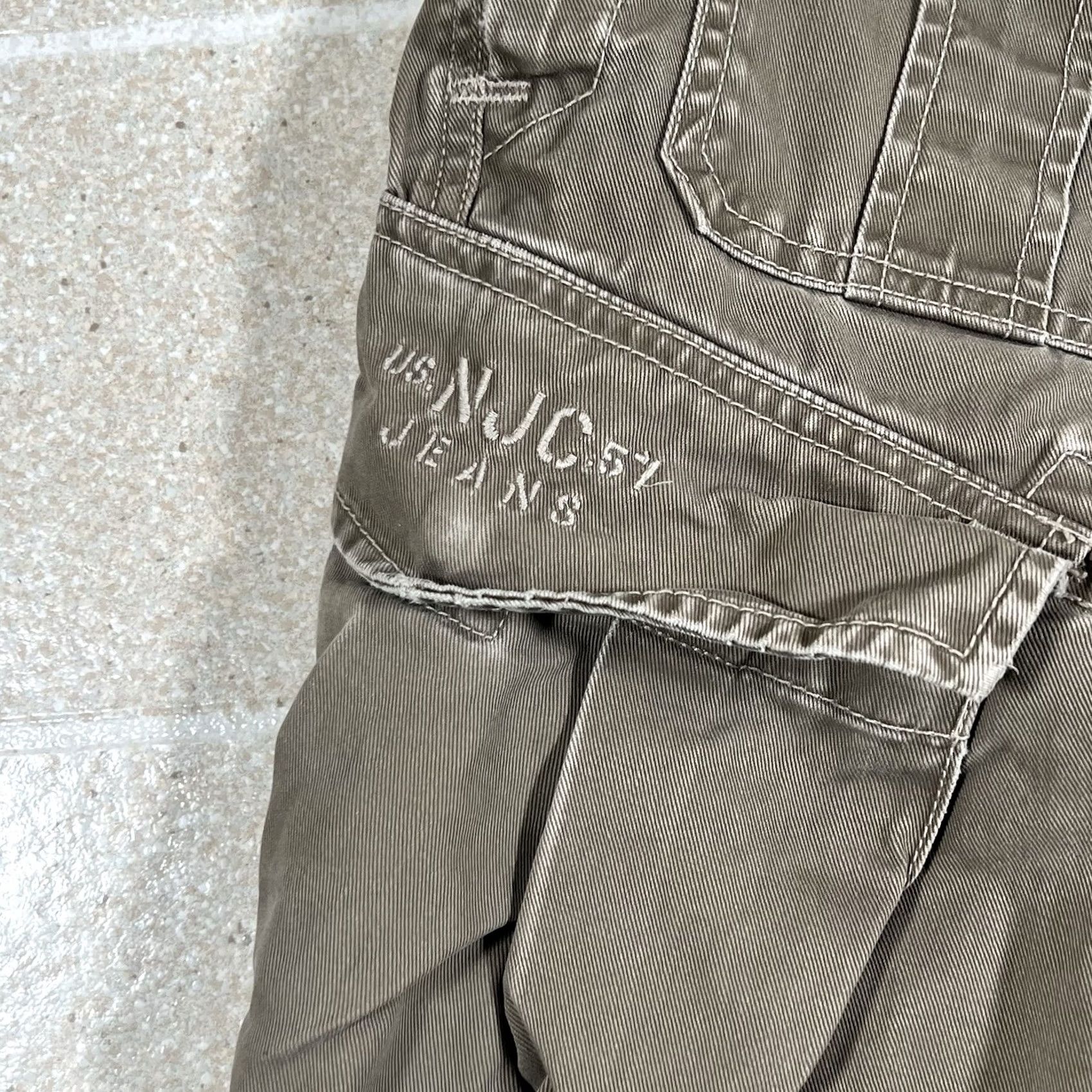 Nautica VINTAGE Nautica Cargo Shorts Paratrooper Baggy Pockets 28 Men Brown Y2K Military Jean Co Waist 28 Size US 28 / EU 44 - 2 Thumbnail