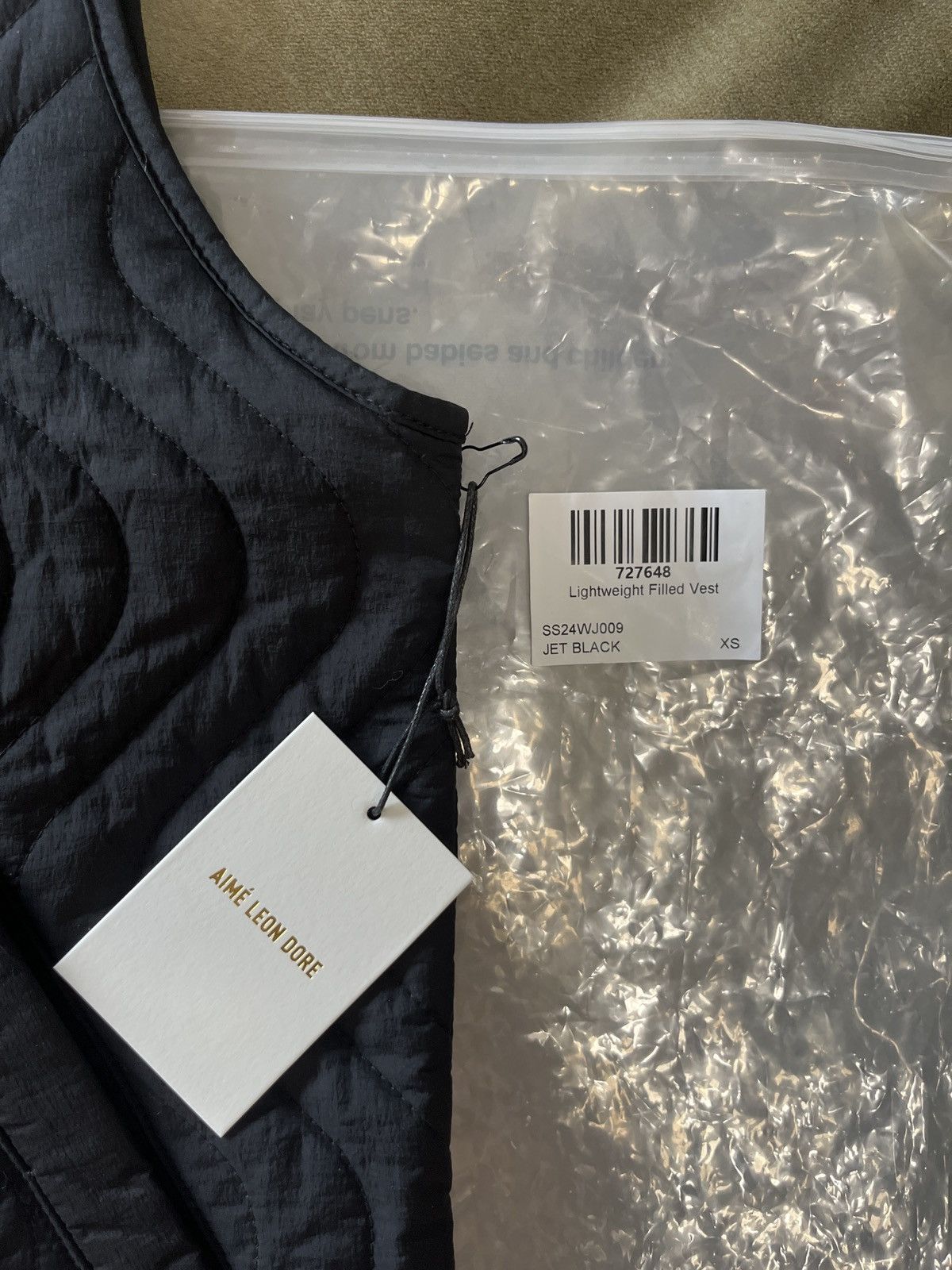 Aime Leon Dore Lightweight Filled Vest - Jet Black - XS Size US XS / EU 42 / 0 - 3 Thumbnail