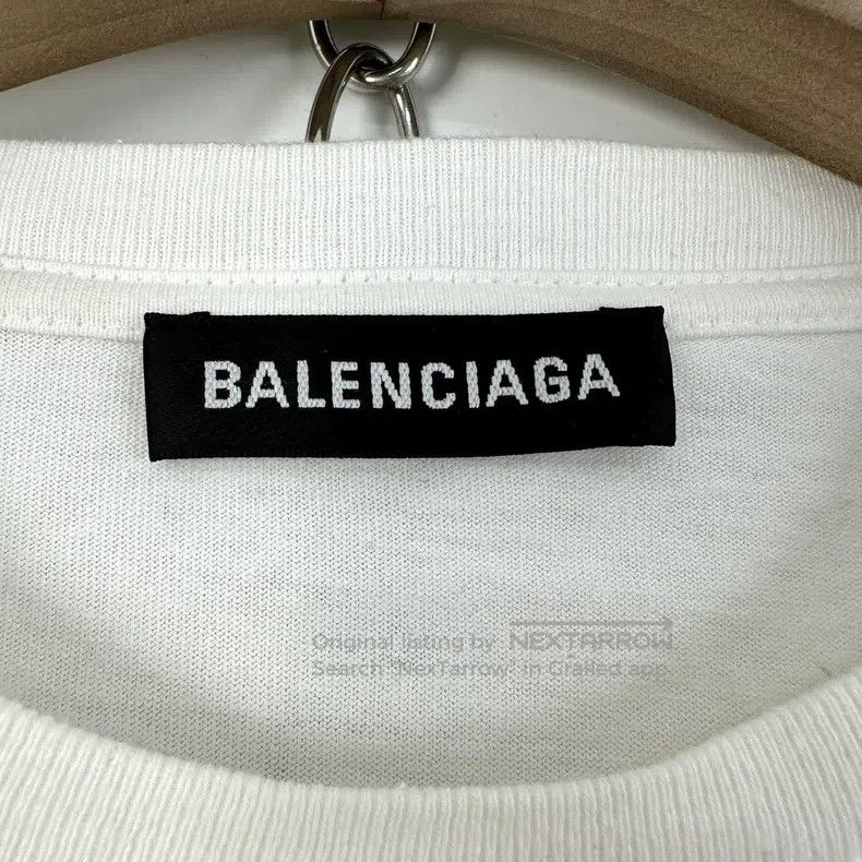 Balenciaga Balenciaga Men's Classic Buckled Printed Logo T-Shirt Size US XS / EU 42 / 0 - 5 Thumbnail