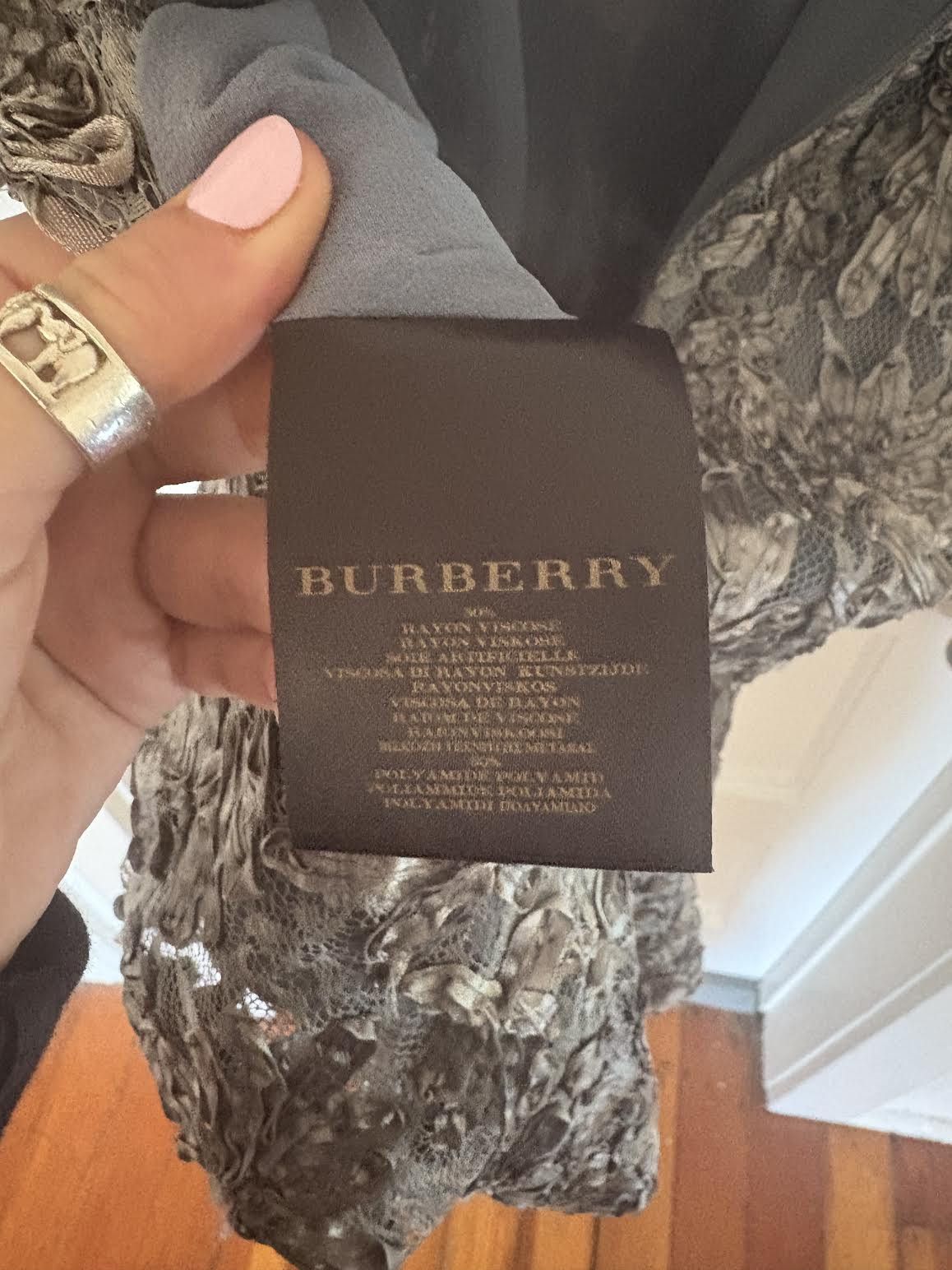 Burberry Burberry Icy Blue Lace Dress - Made in Italy Size S / US 4 / IT 40 - 4 Thumbnail