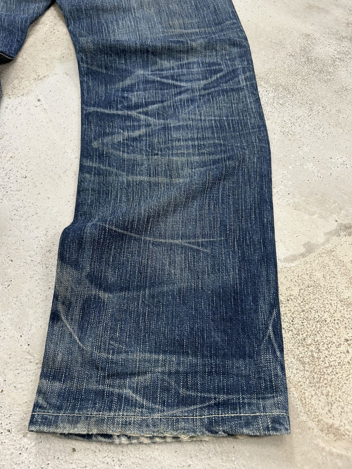 Le Grande Bleu (L.G.B.) Vintage Edwin Japan 503 Blue Trip Slim Whisker Washed Size US 32 / EU 48 - 16 Thumbnail