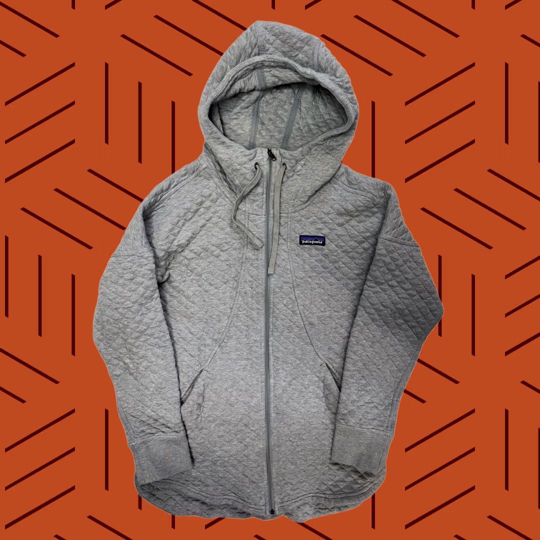 Patagonia VINTAGE Patagonia Women's Quilt Hoody Jacket Gray XS? Size S / US 4 / IT 40 - 1 Thumbnail
