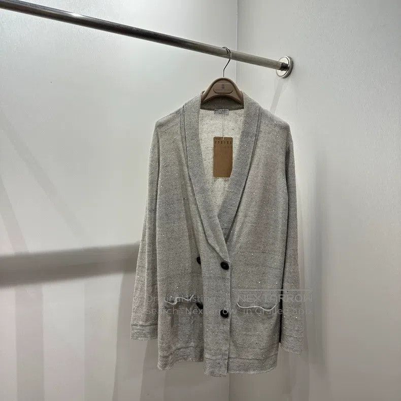 Brunello Cucinelli Brunello Cucinelli Lace Linen Open Cardigan Jacket Size M / US 6-8 / IT 42-44 - 1 Thumbnail