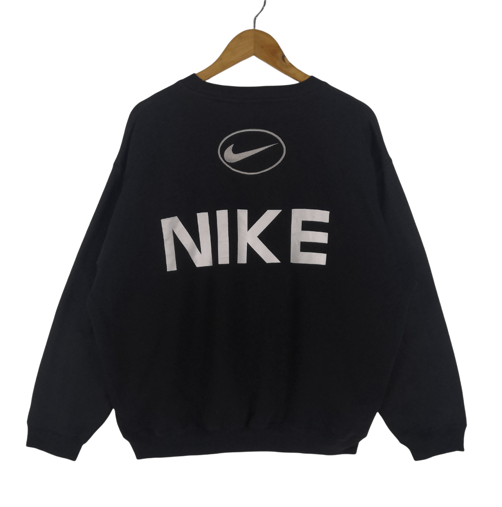 Nike Vintage 90s Nike Sweatshirt Big Logo Embroidery Sweater Size US L / EU 52-54 / 3 - 1 Thumbnail