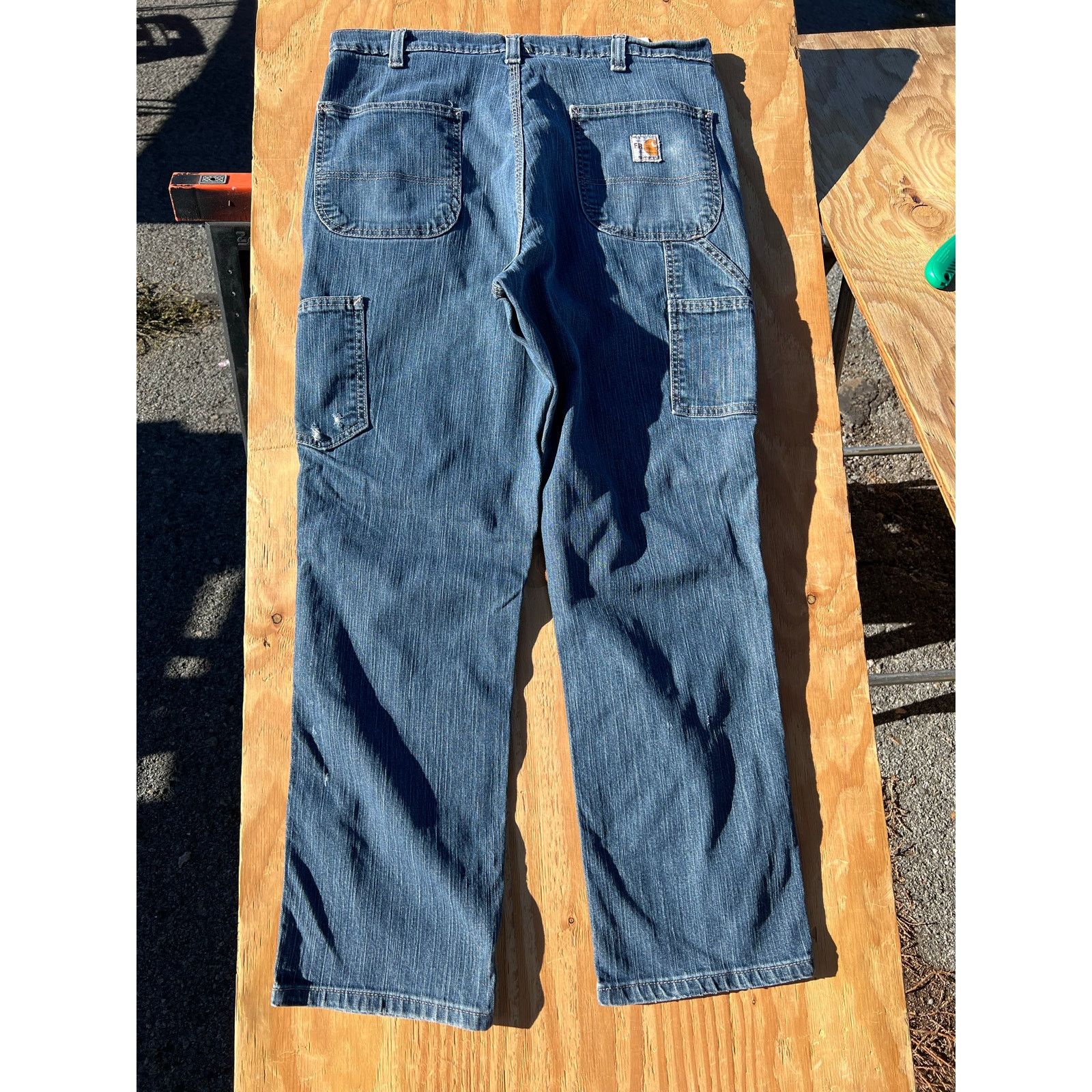 Carhartt Carhartt Jeans Mens 36x30 Blue Denim Carpenter jeans Y2K Size US 36 / EU 52 - 2 Thumbnail