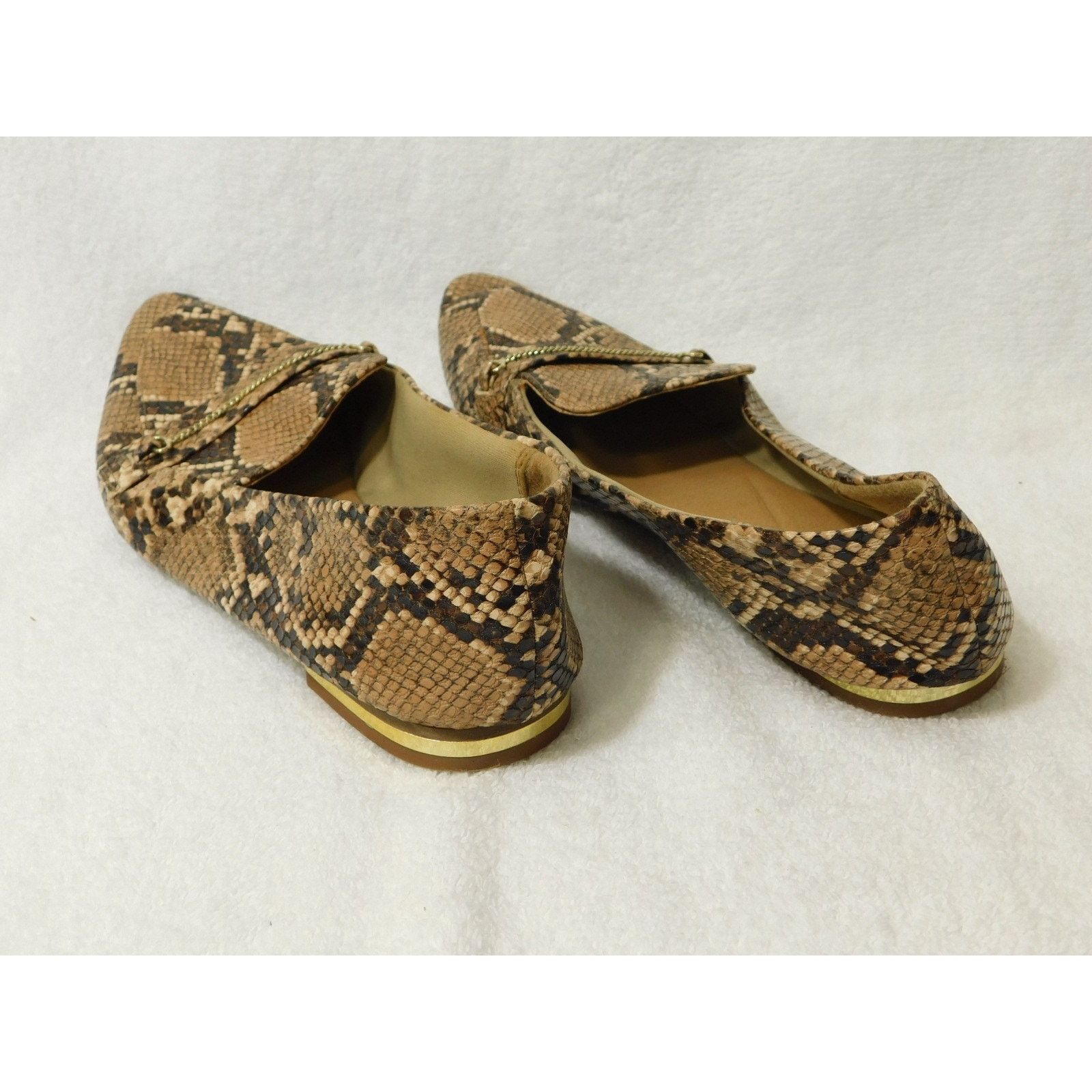 Other Report Brown Snake Skin Flat Slip On Shoes - 7 M Size US 7 / IT 37 - 3 Thumbnail