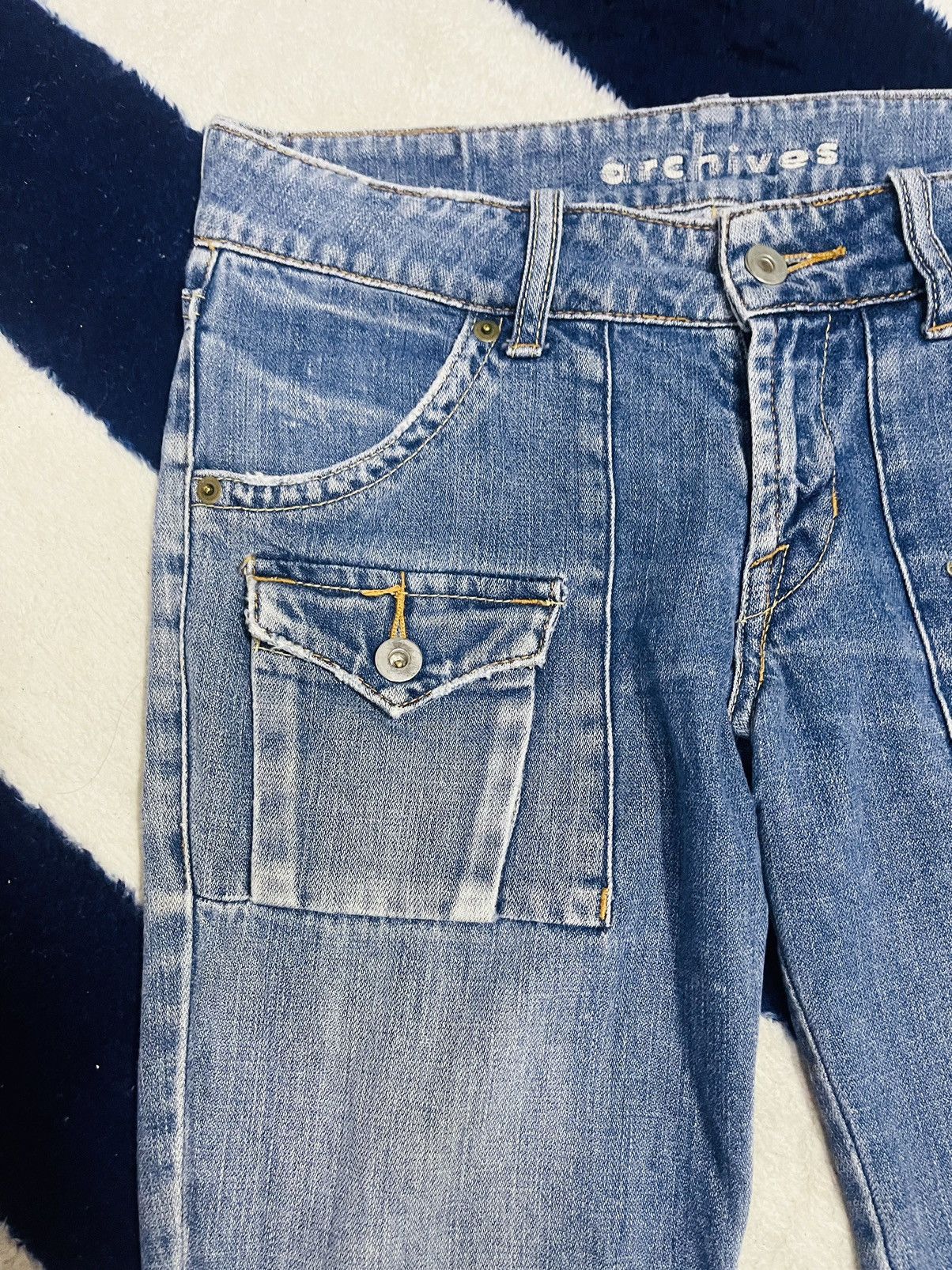 Japanese Brand Archieves Distressed Jeans (16) Size 30" / US 8 / IT 44 - 13 Thumbnail