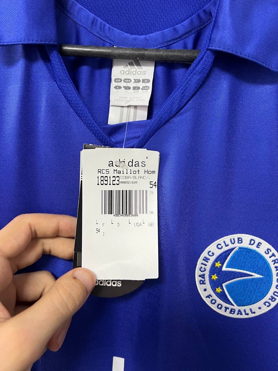 Adidas NWT Strasbourg 2005/2006 Home Mailot Adidas Football Shirt L Size US L / EU 52-54 / 3 - 12 Thumbnail