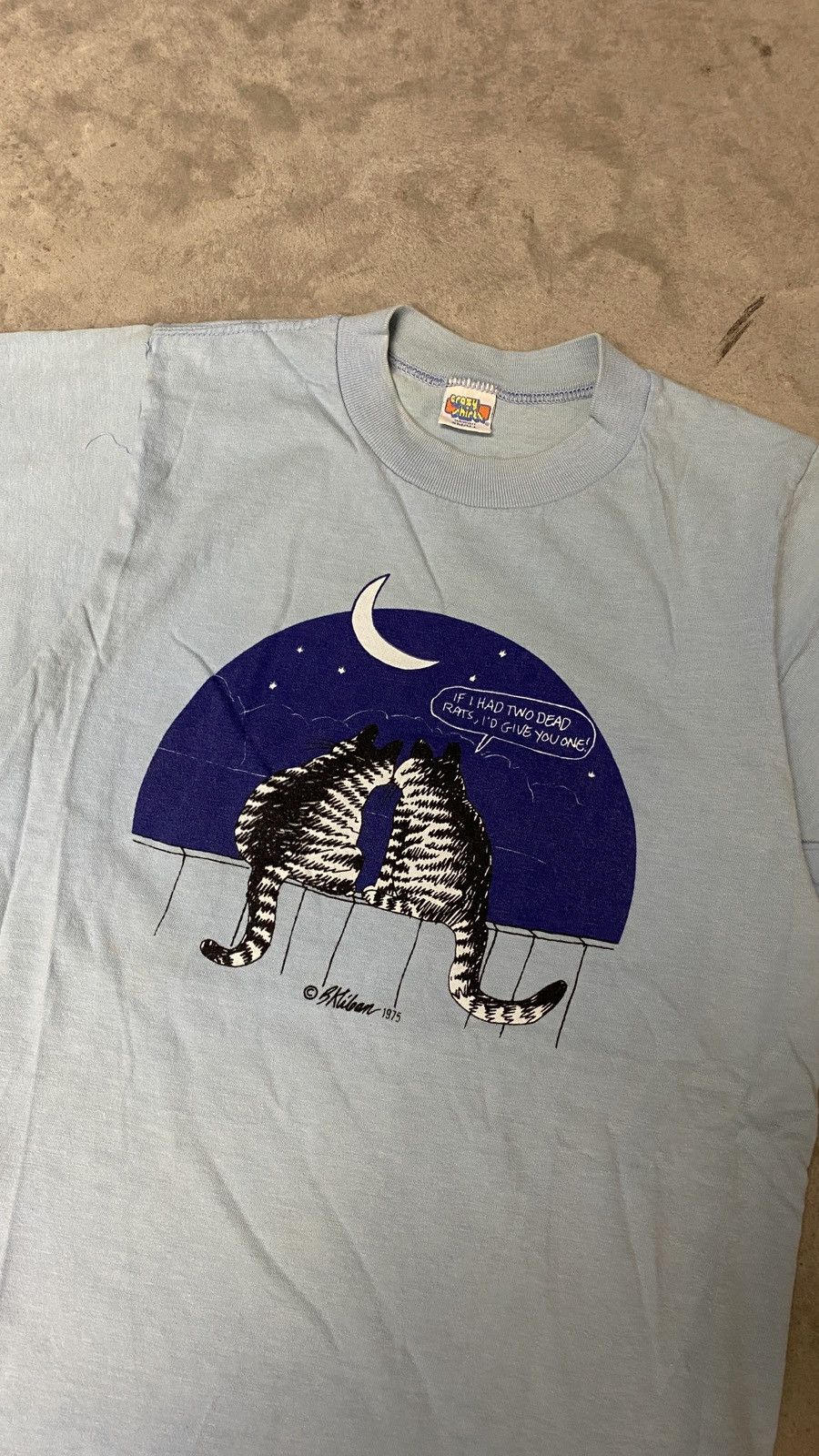 Vintage Kliban Cat Crazy Shirts 1975 Tee Size US S / EU 44-46 / 1 - 4 Thumbnail