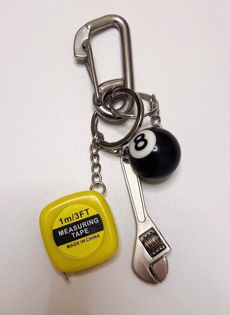 Japanese Brand × Vintage Retro punk carabiner mini hand tools snooker ball keychain Size ONE SIZE - 2 Thumbnail