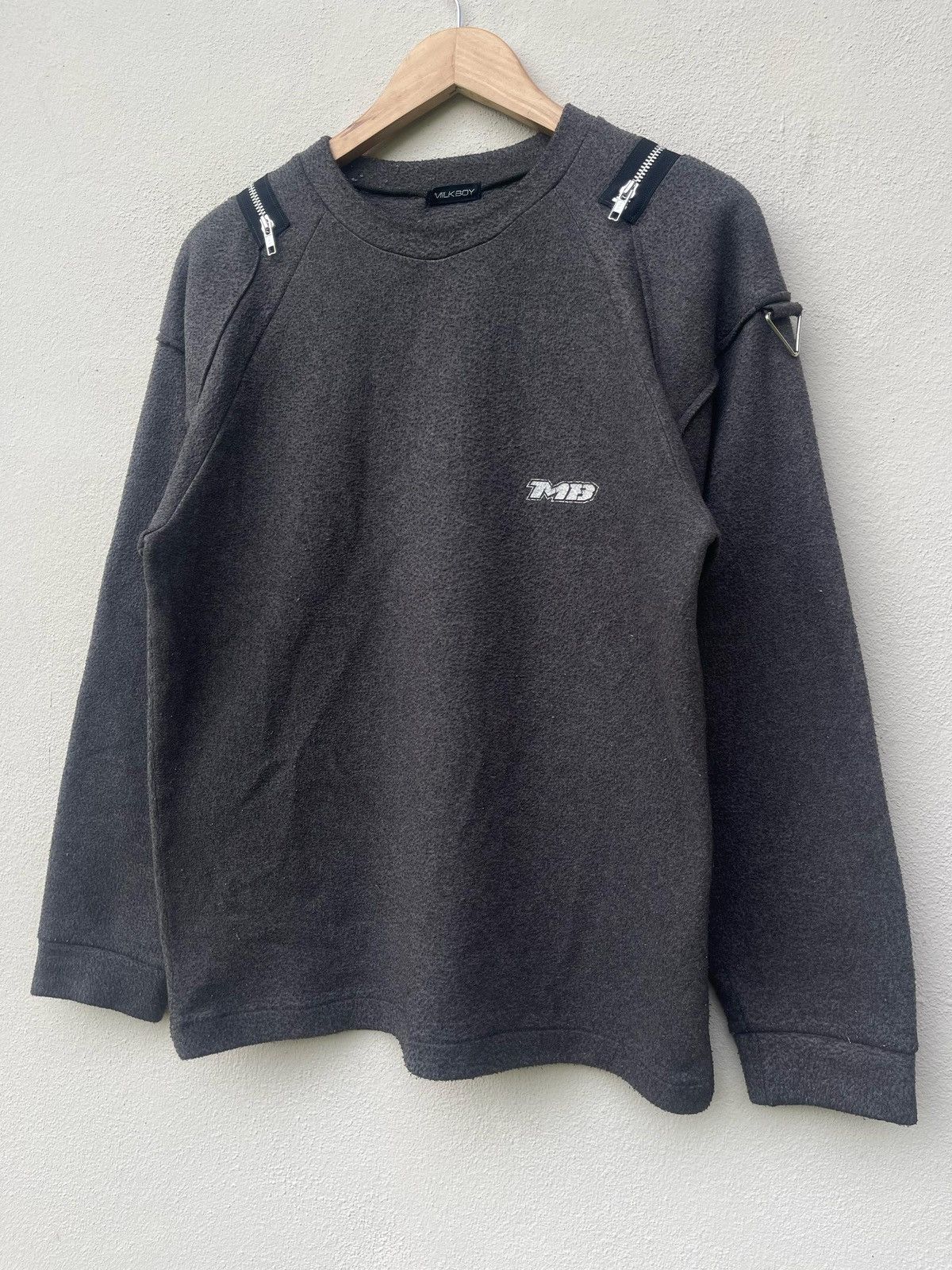 If Six Was Nine × Japanese Brand × Le Grande Bleu (L.G.B.) Milkboy Punk Bondage Style Sweatshirt Size US M / EU 48-50 / 2 - 4 Thumbnail
