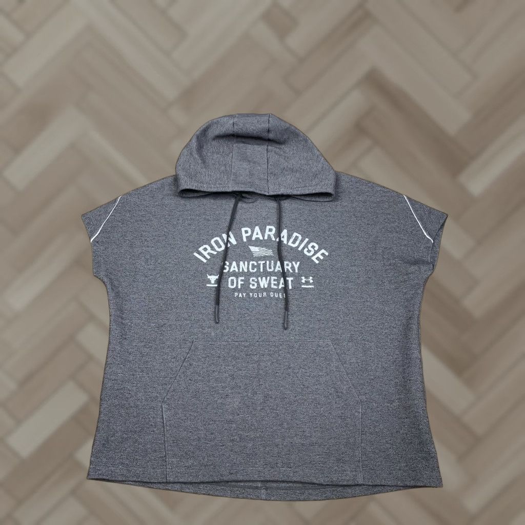 Under Armour Under Armour Project Rock Hoodie Men S Gray Sleeveless Pullover Graphic Print Short Sleeves? Size US S / EU 44-46 / 1 - 1 Thumbnail